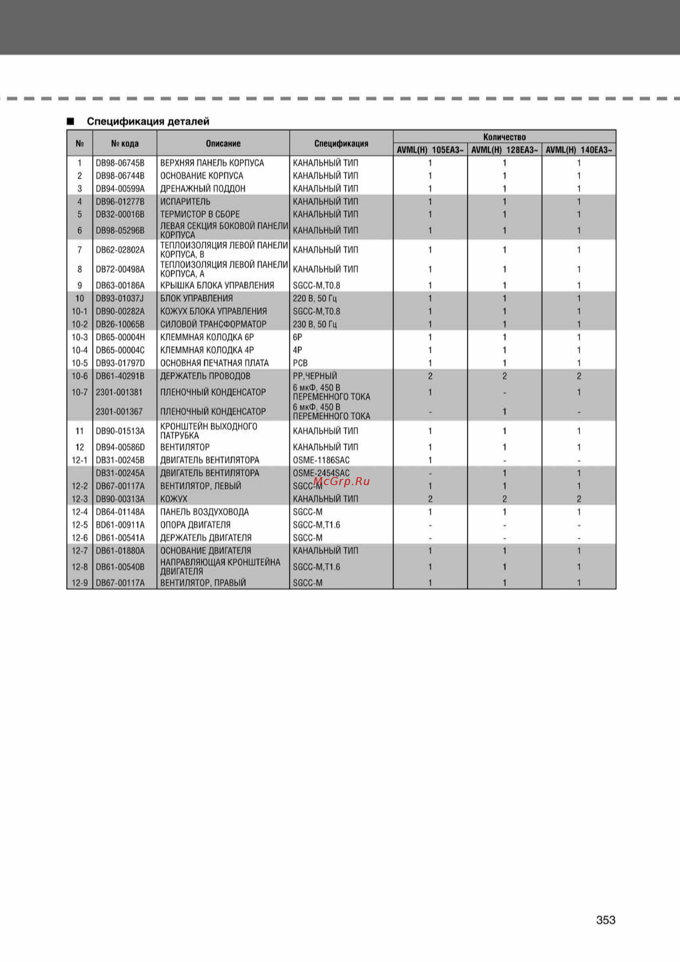 Samsung AVMCH105EA1/4 внутренний блок кассетного типа [353/372] Ss_278 370_24_07_k pdf_75 tif