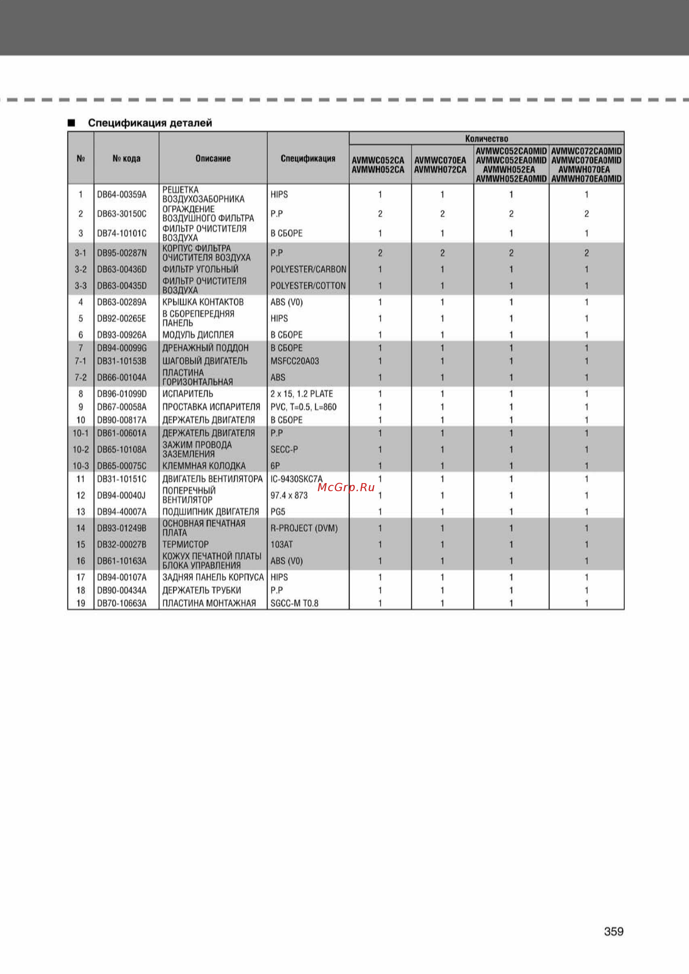 Samsung AVMCH070EA1 внутренний блок кассетного типа [359/372] Ss_278 370_24_07_k pdf_81 tif