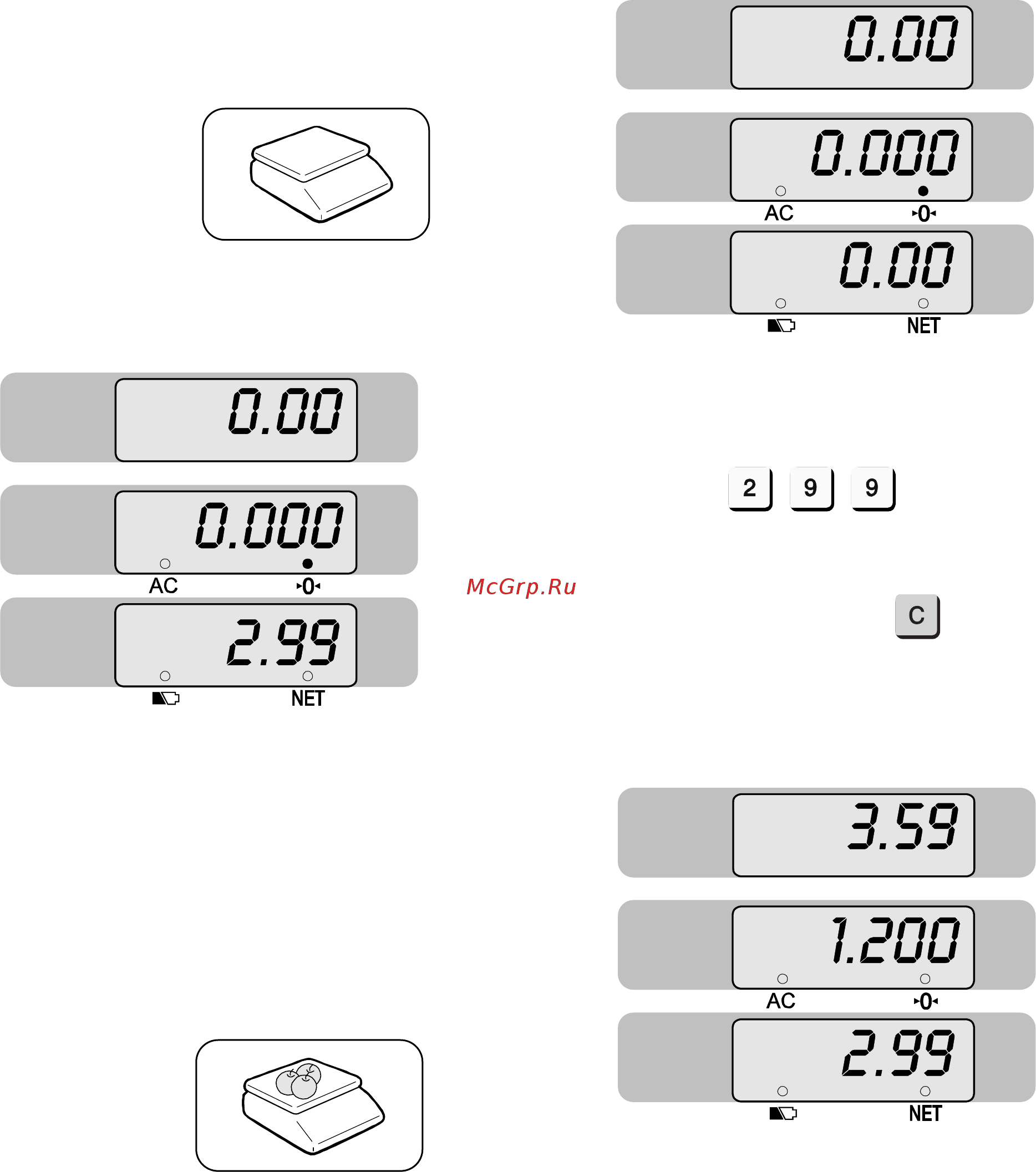 CAS PR-30P с USB [15/25] Взвешивание груза с определением стоимости