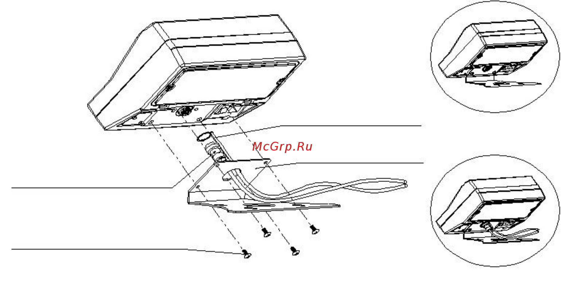 CAS DB-II-60 77-00033299 [15/49] Сборка весов без стойки