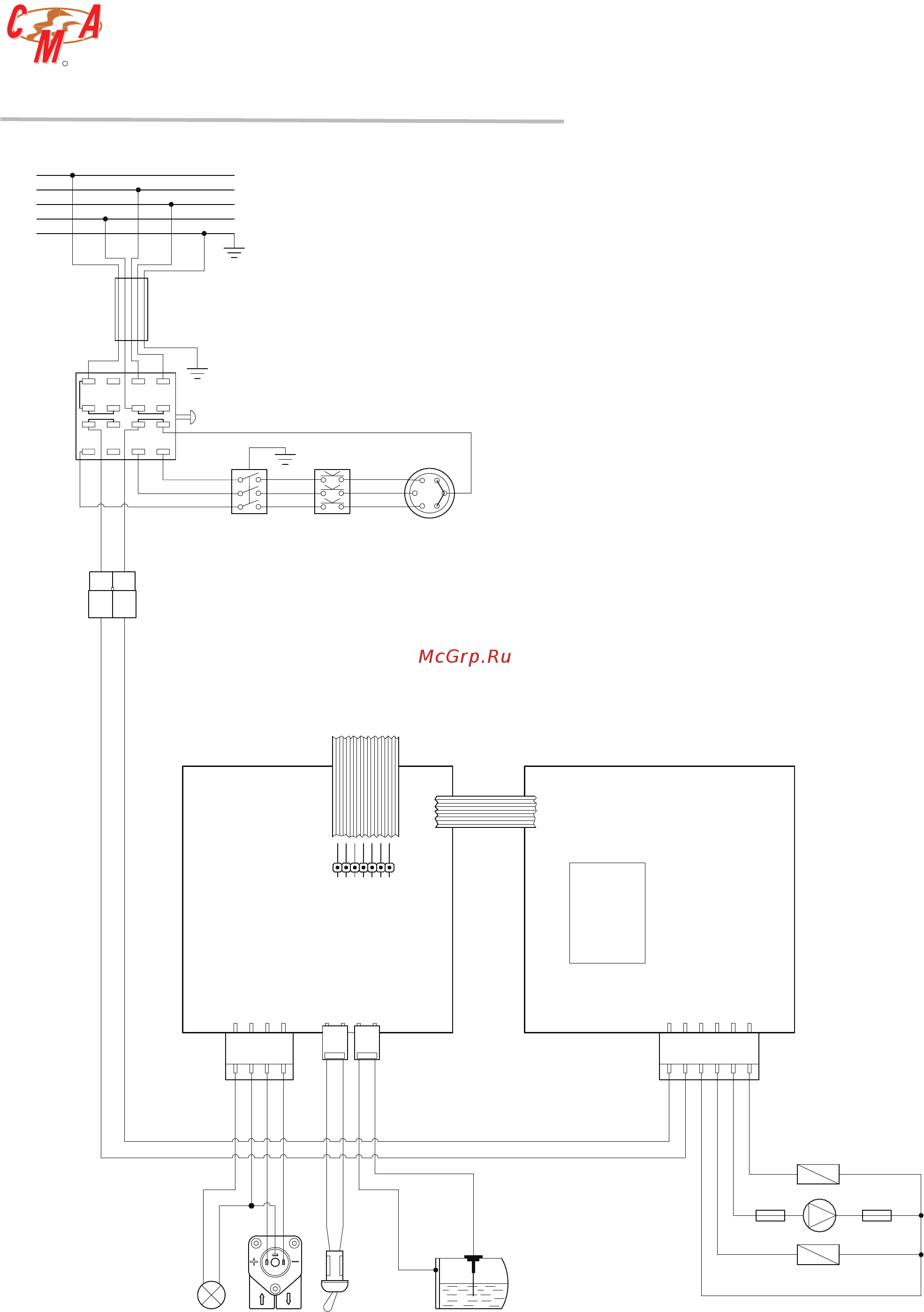 C.M.A. Perla AEP 2GR [68/94] Electrical diagram code 18365 18366 junior