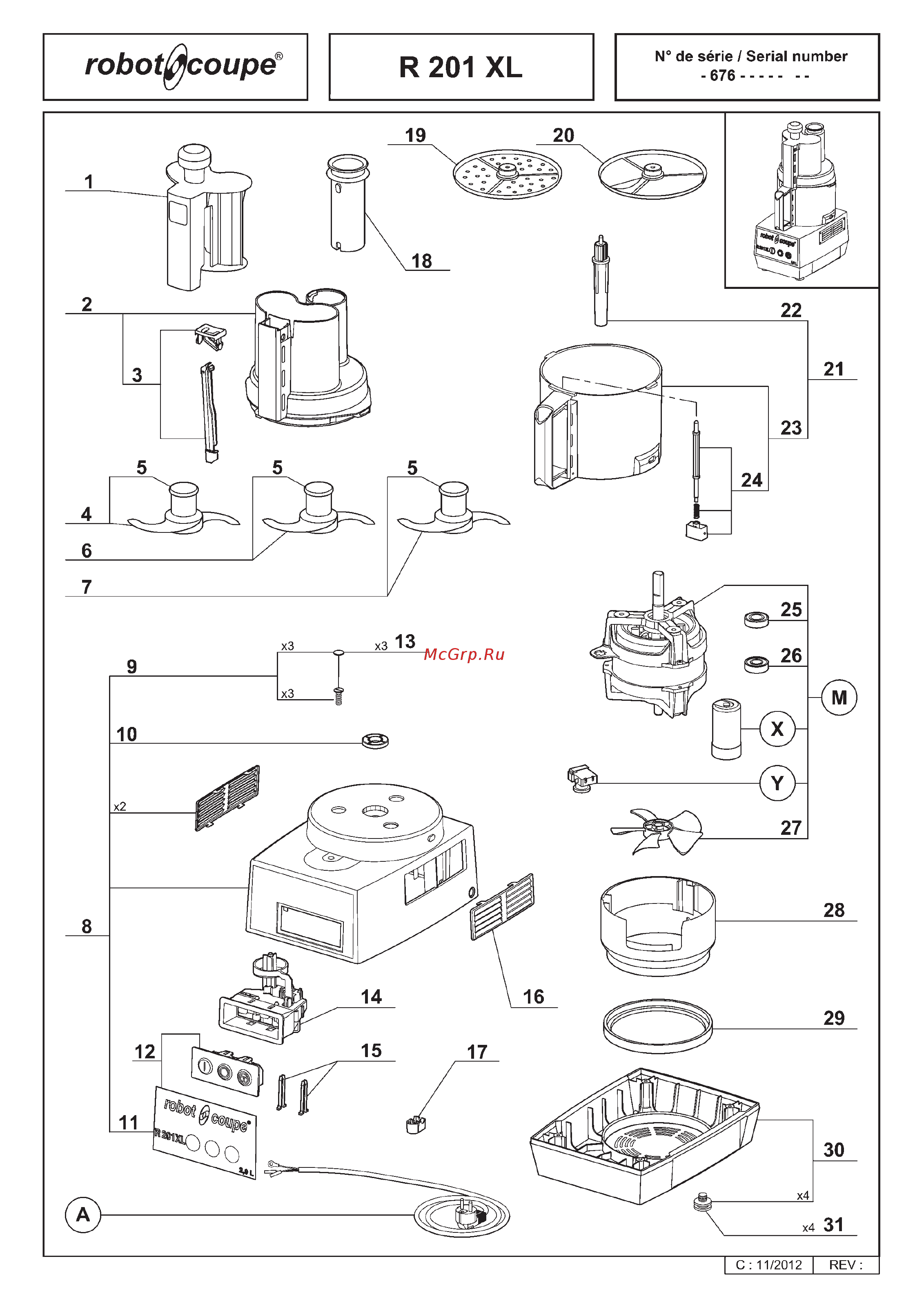 Robot Coupe R211 XL (2 диска) Инструкция по эксплуатации онлайн [13/23] 274122