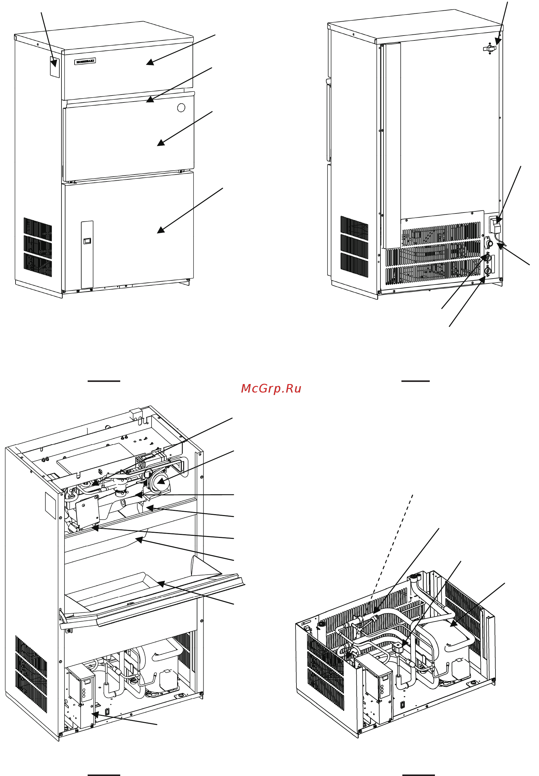 Hoshizaki IM-100WNE [29/92] Front front