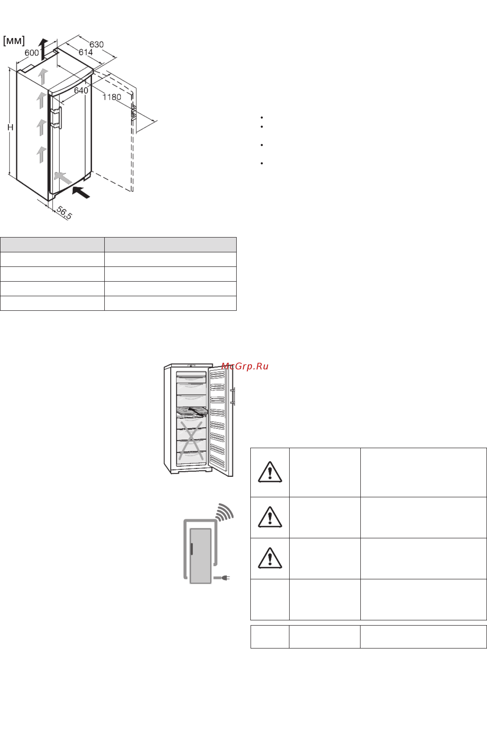 Liebherr GNP 2356 [4/12] Меры предосторожности