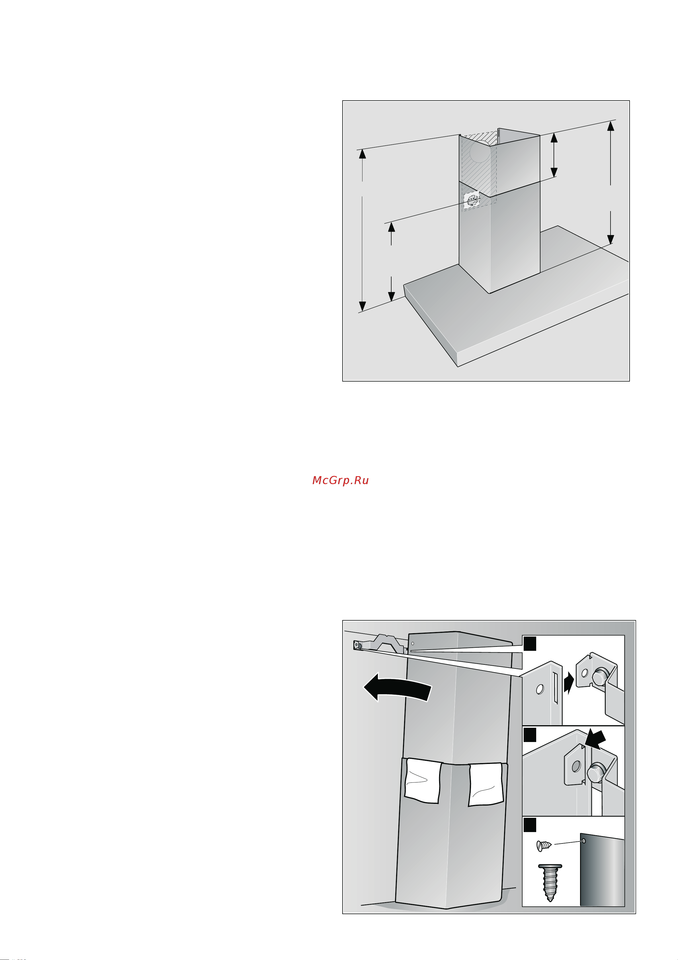 Neff D79MH52N0 [11/16] Крепление соединений труб