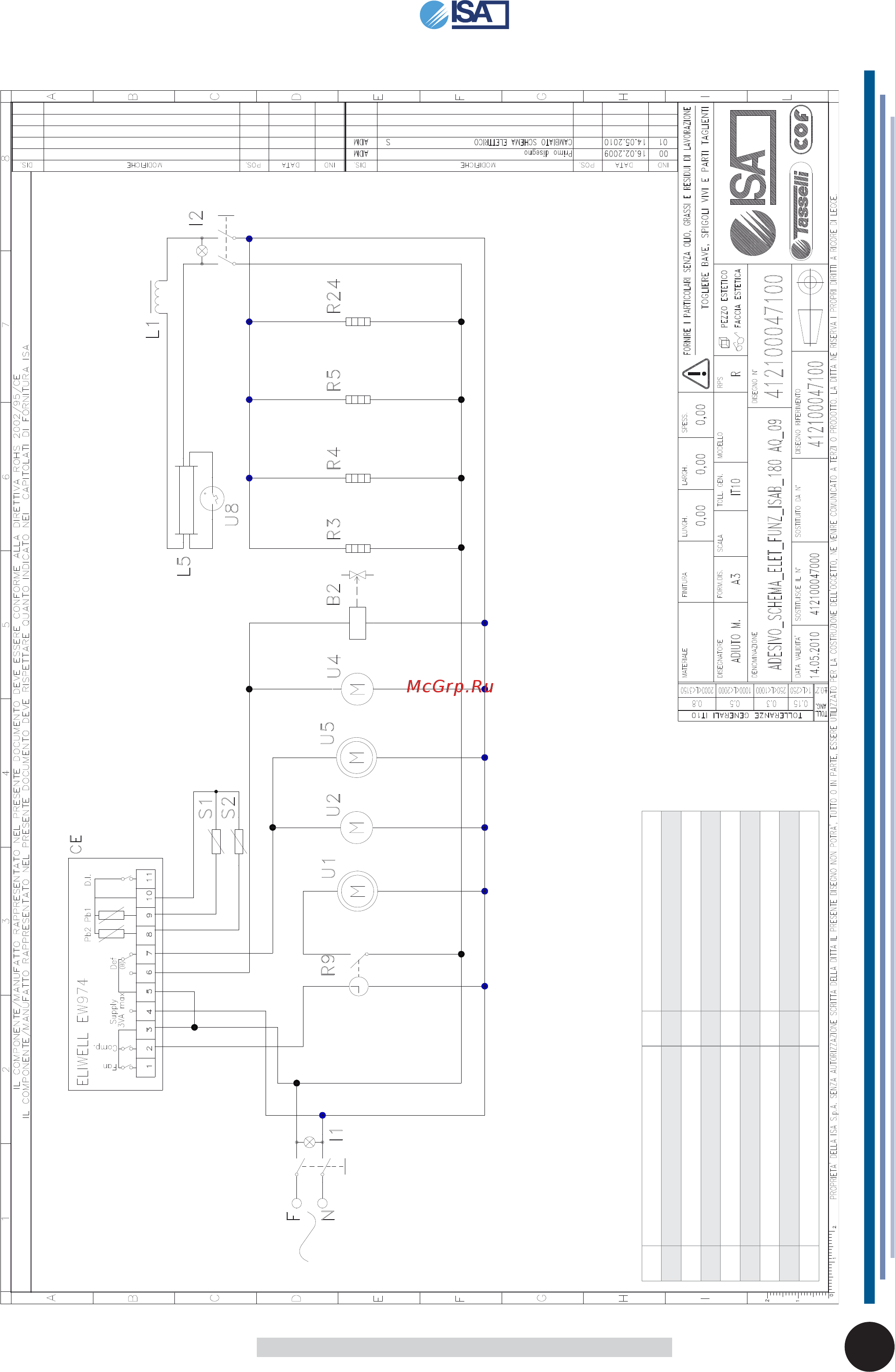 ISA Isabella 10 A LX [34/42] Attachment 3 wiring diagram 412100047100