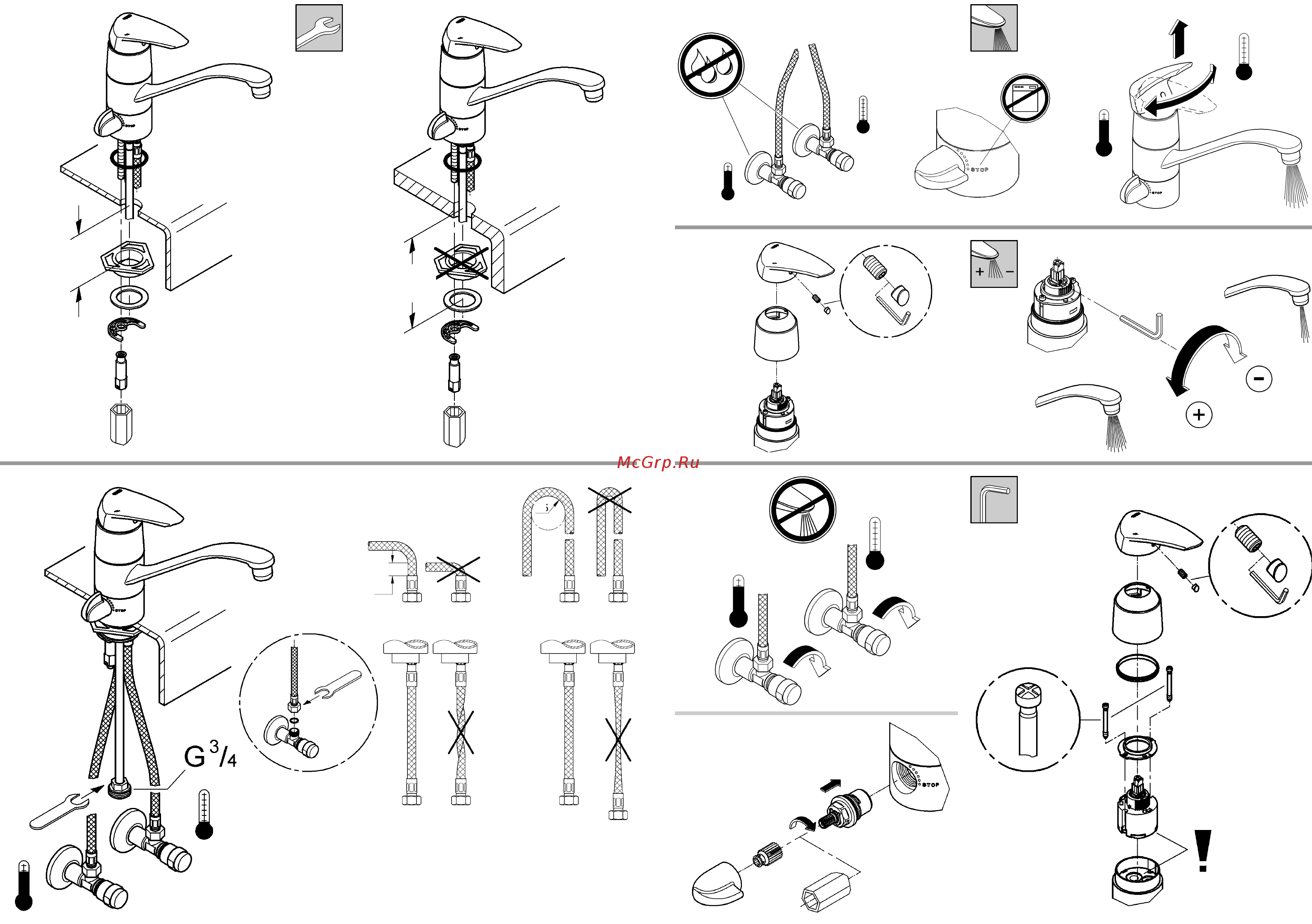 Grohe Eurodisc 33312001 Инструкция по эксплуатации онлайн [3/14] 274688