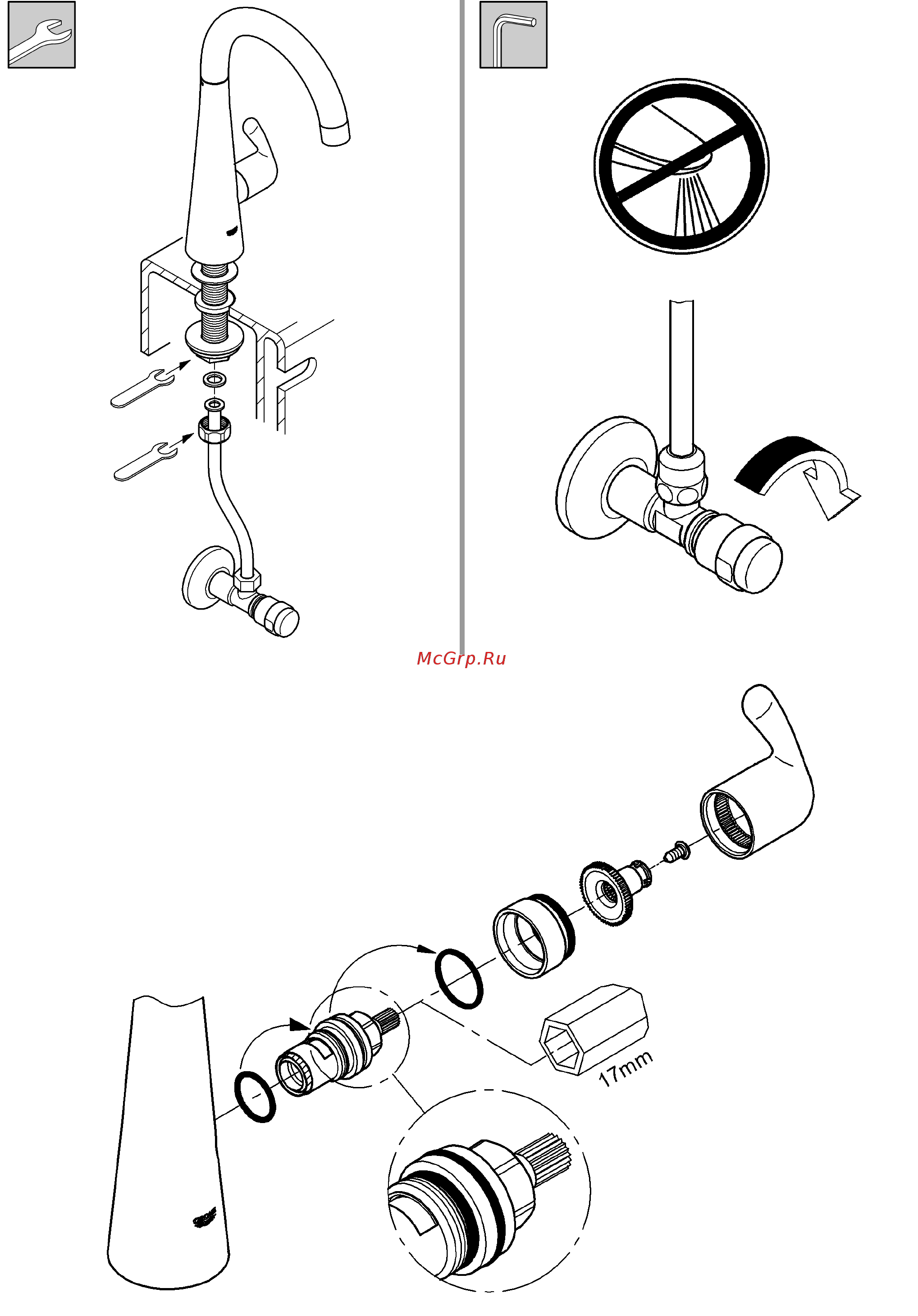Grohe Zedra 30026SD0 Инструкция по эксплуатации онлайн [3/14] 274703