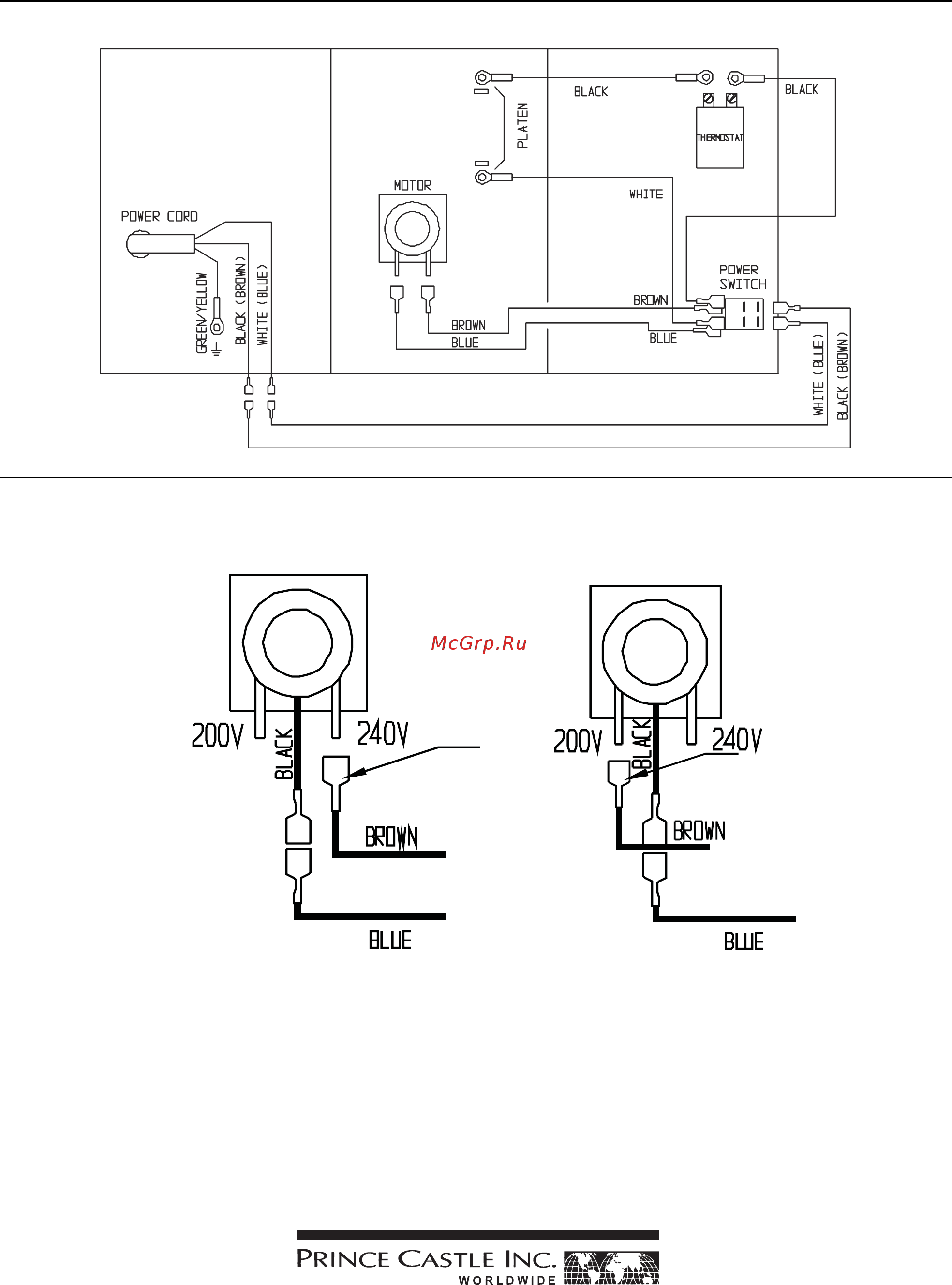 Prince Castle 297-T9FCE [9/9] Voltage connection