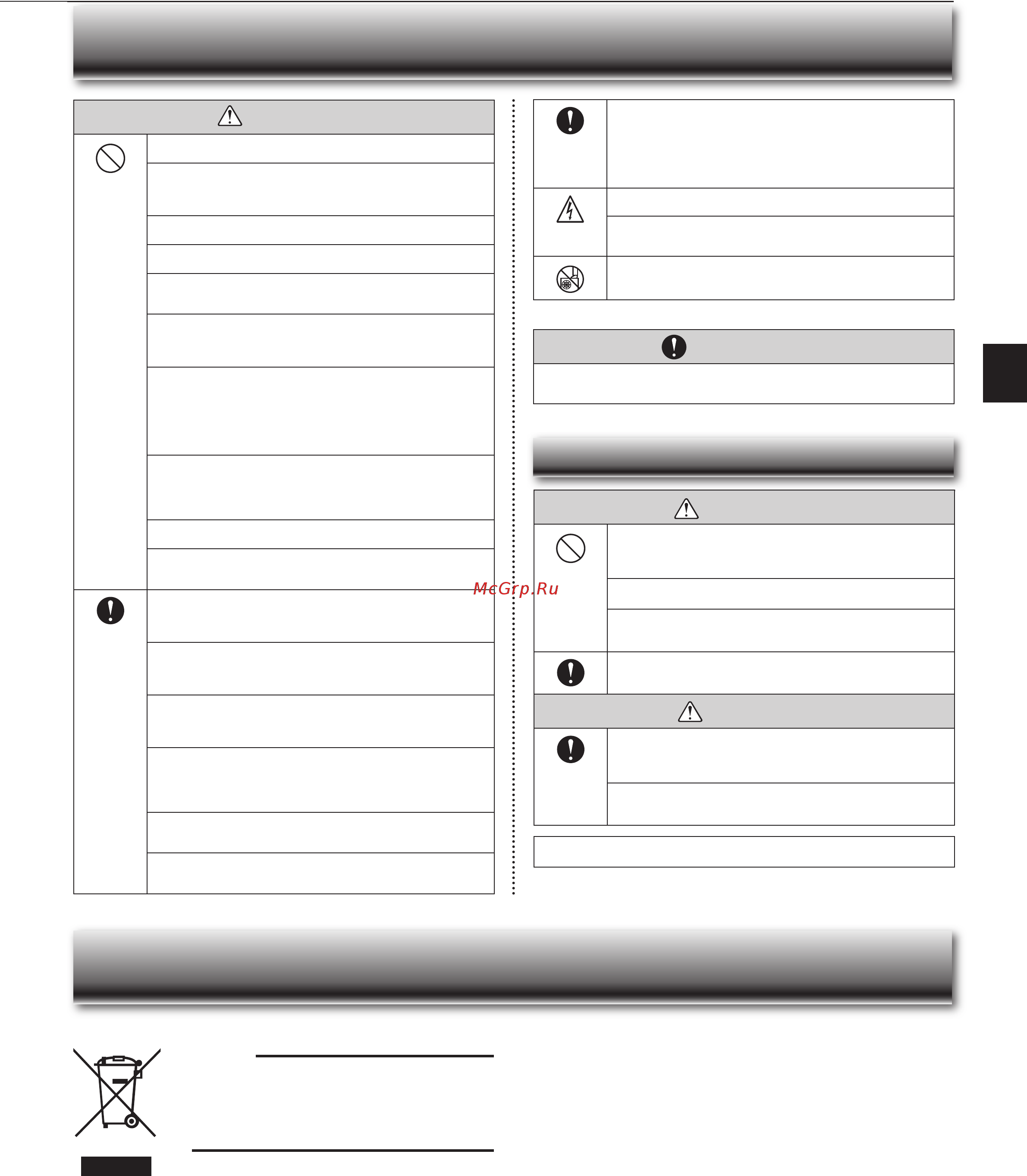 Mitsubishi Electric MS-GF60VA / MU-GF60VA [3/20] Afety precautions