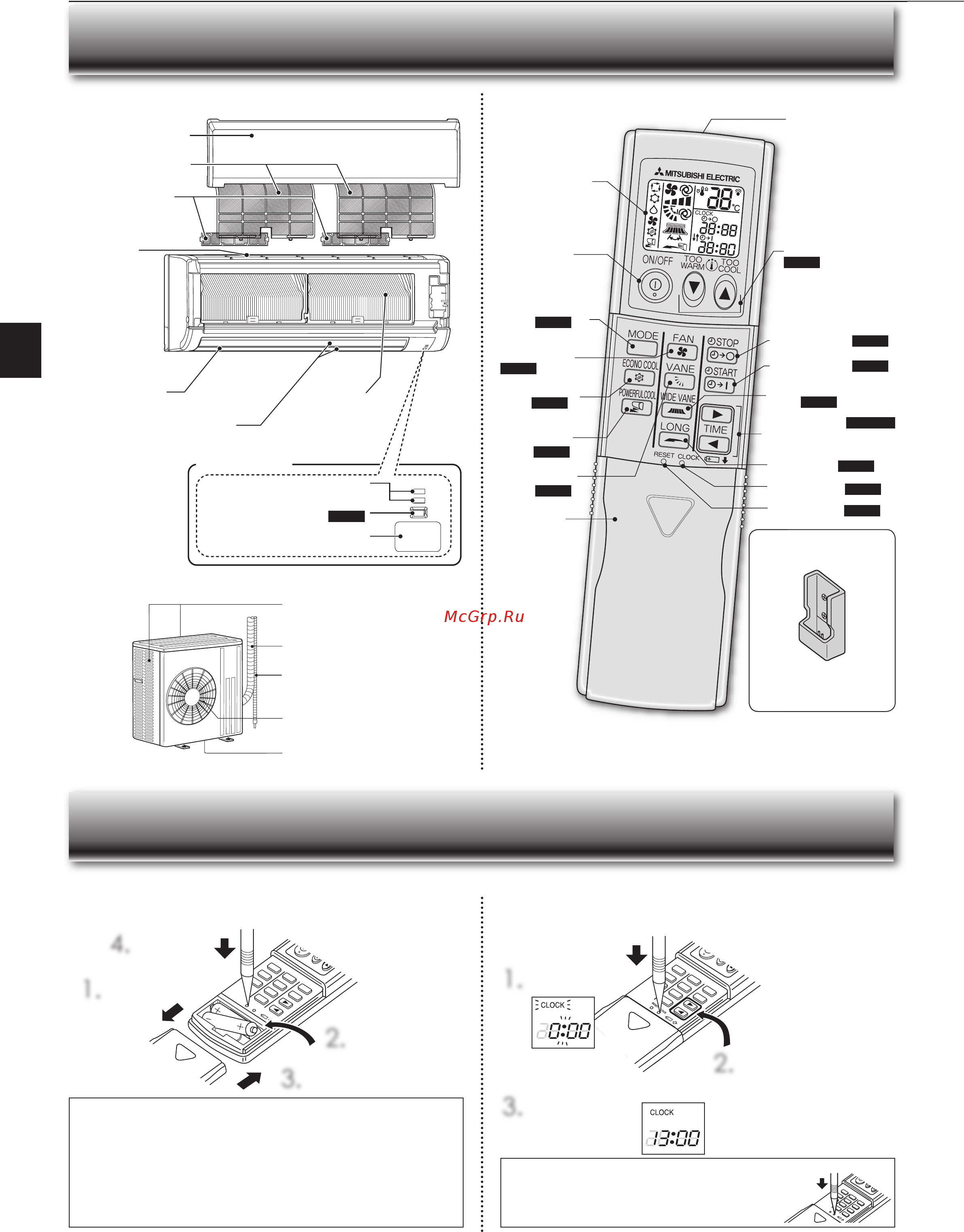 Mitsubishi Electric MS-GF60VA / MU-GF60VA [4/20] Ame of each part
