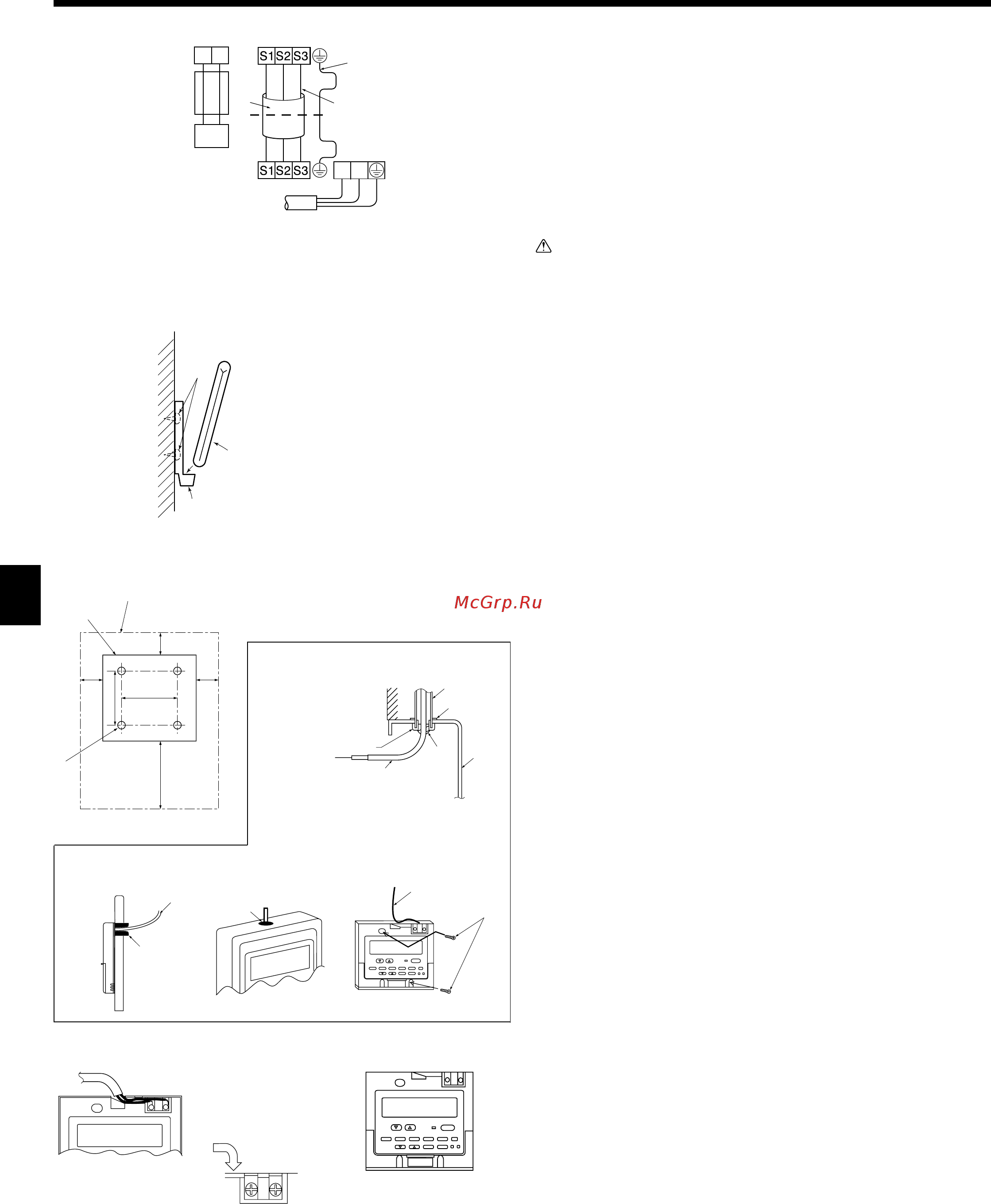 Mitsubishi Electric SLZ-KA25VAL / SUZ-KA25VA + декор. панель SLP-2ALW [8/32] Caution use care not to make miswiring firmly tighten the terminal screws to prevent them from loosening after tightening pull the wires lightly to confirm that they do not move
