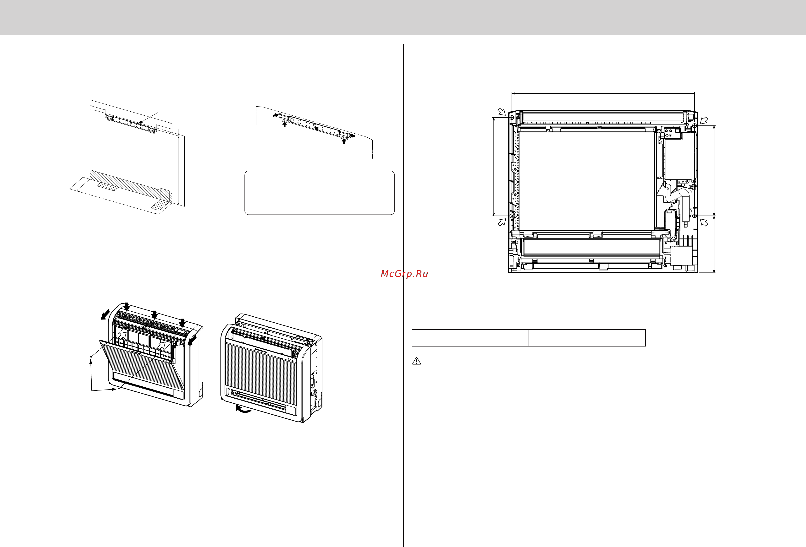 Mitsubishi Electric MFZ-KA50VA / SUZ-KA50VA [16/24] Установка внутреннего прибора