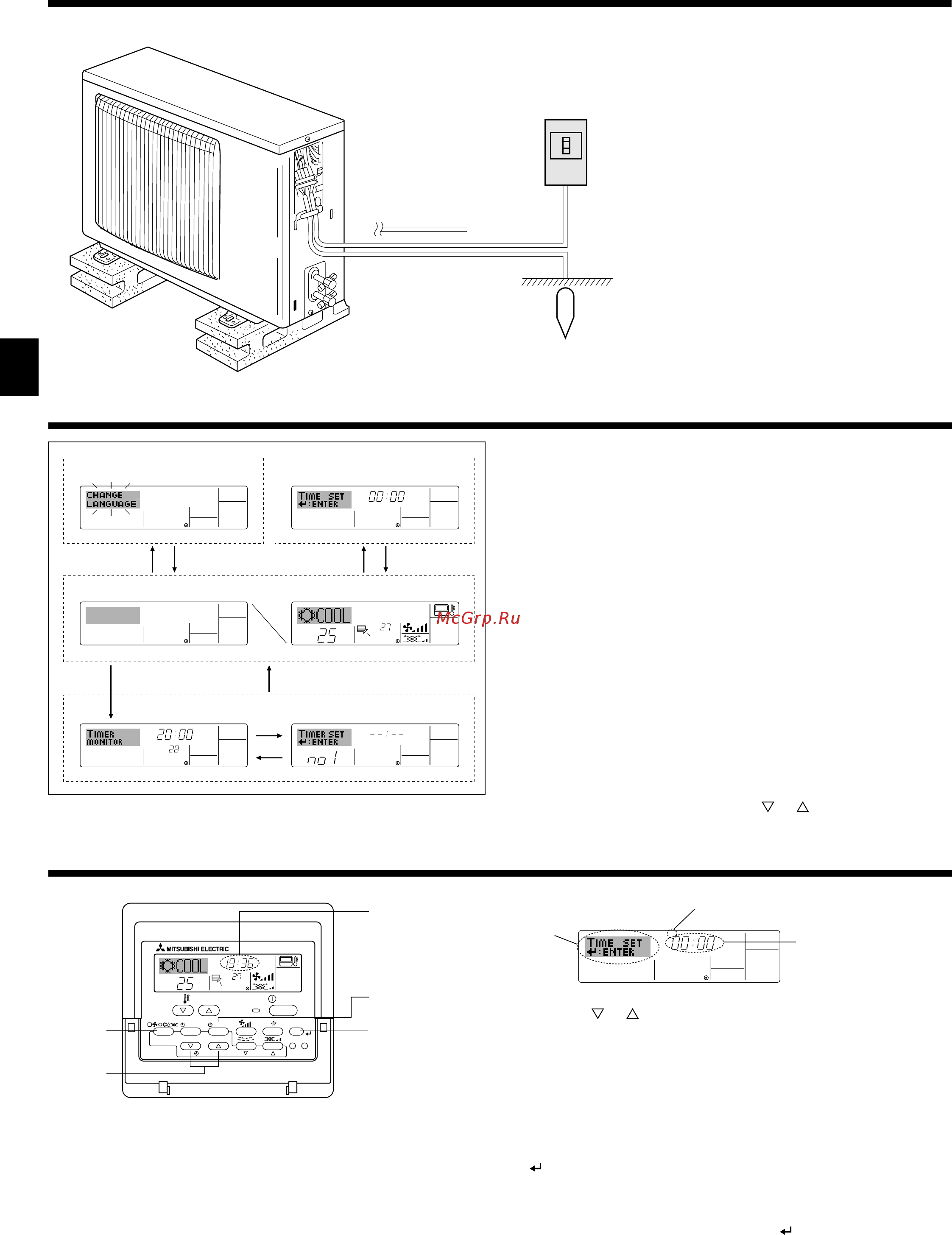 Mitsubishi Electric SEZ-KD35VAQ / SUZ-KA35VA [4/34] Parts names