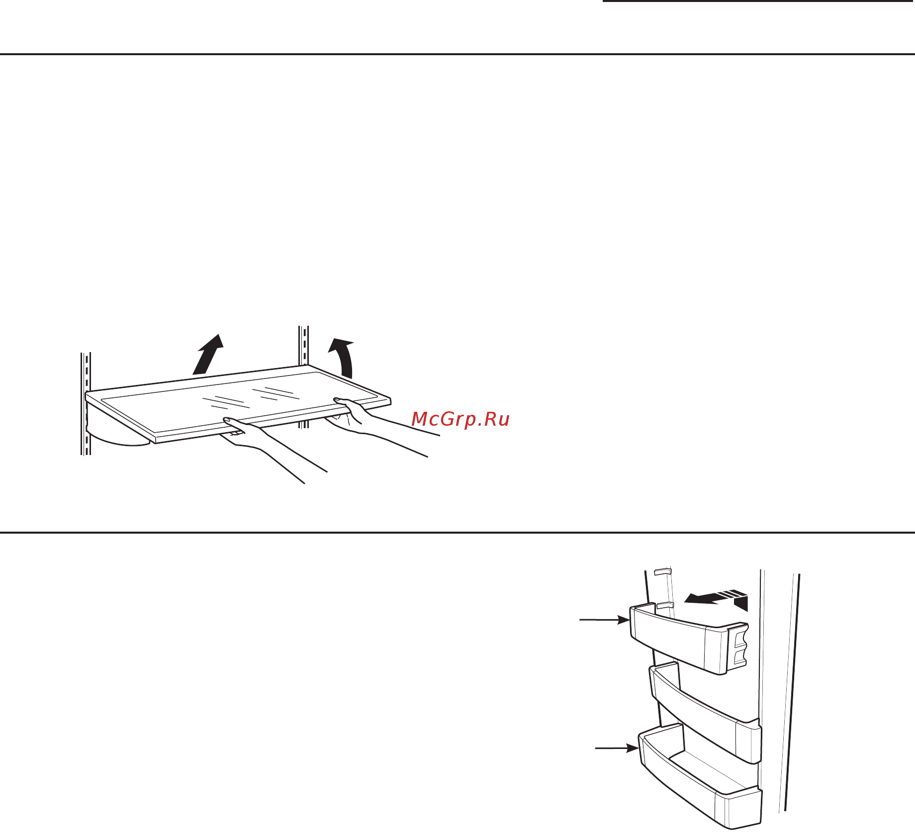 GE Monogram ZISS 420 NX SS [17/32] Door bins