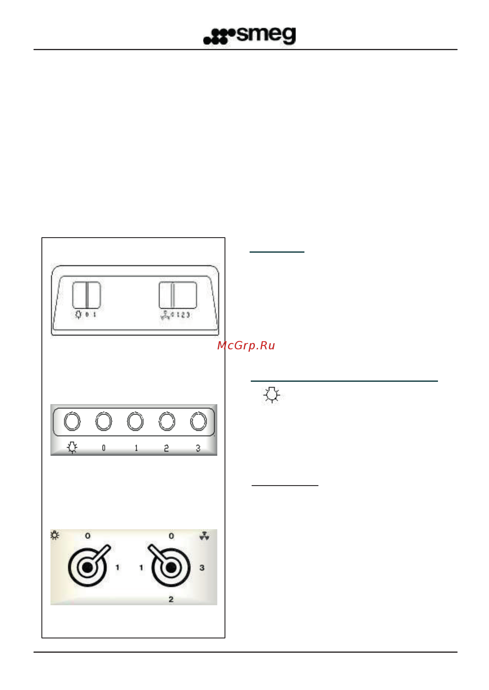 Smeg KCL900PO [6/12] Инструкции по эксплуатации