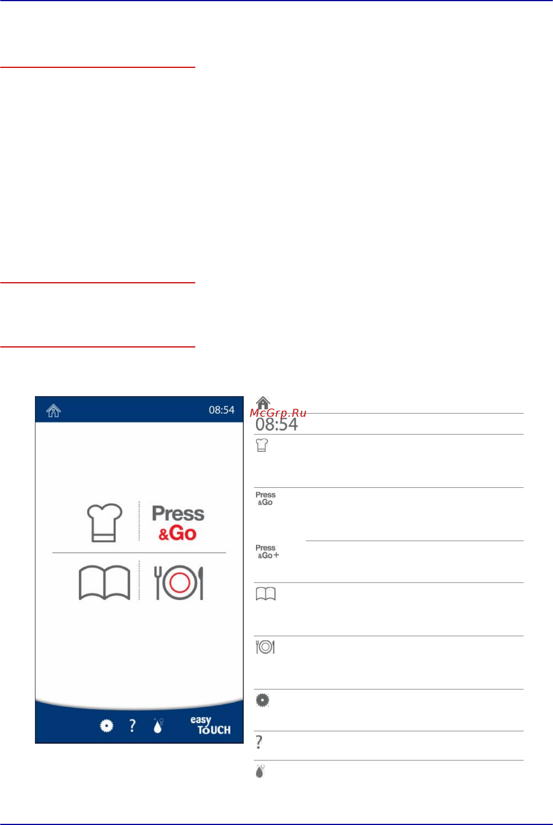 Convotherm 4 easyTouch 6.10 EB [10/92] Главная страница easytouch