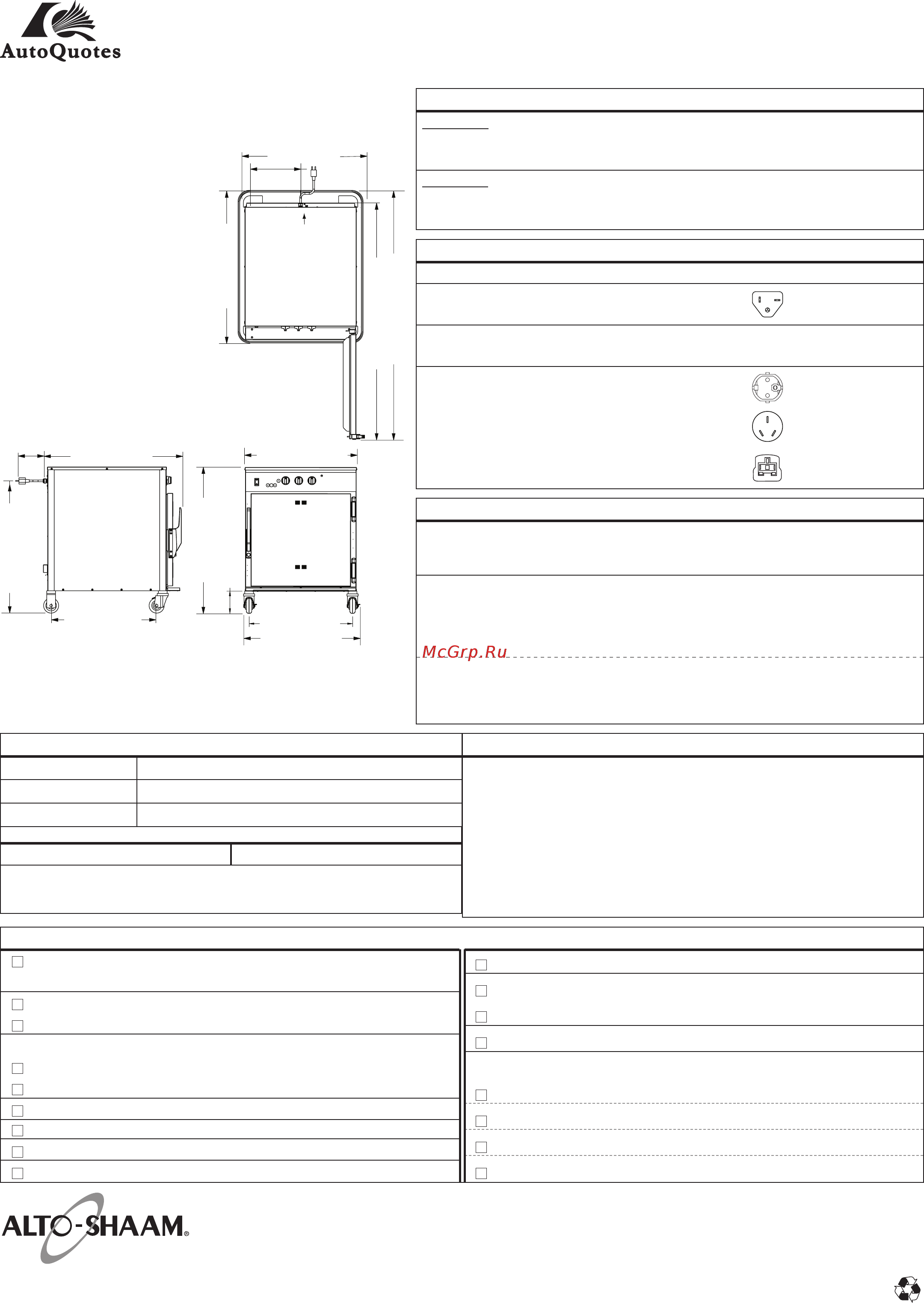 Alto-Shaam 767-SK глух. дверь [2/2] Low temperature smoker oven