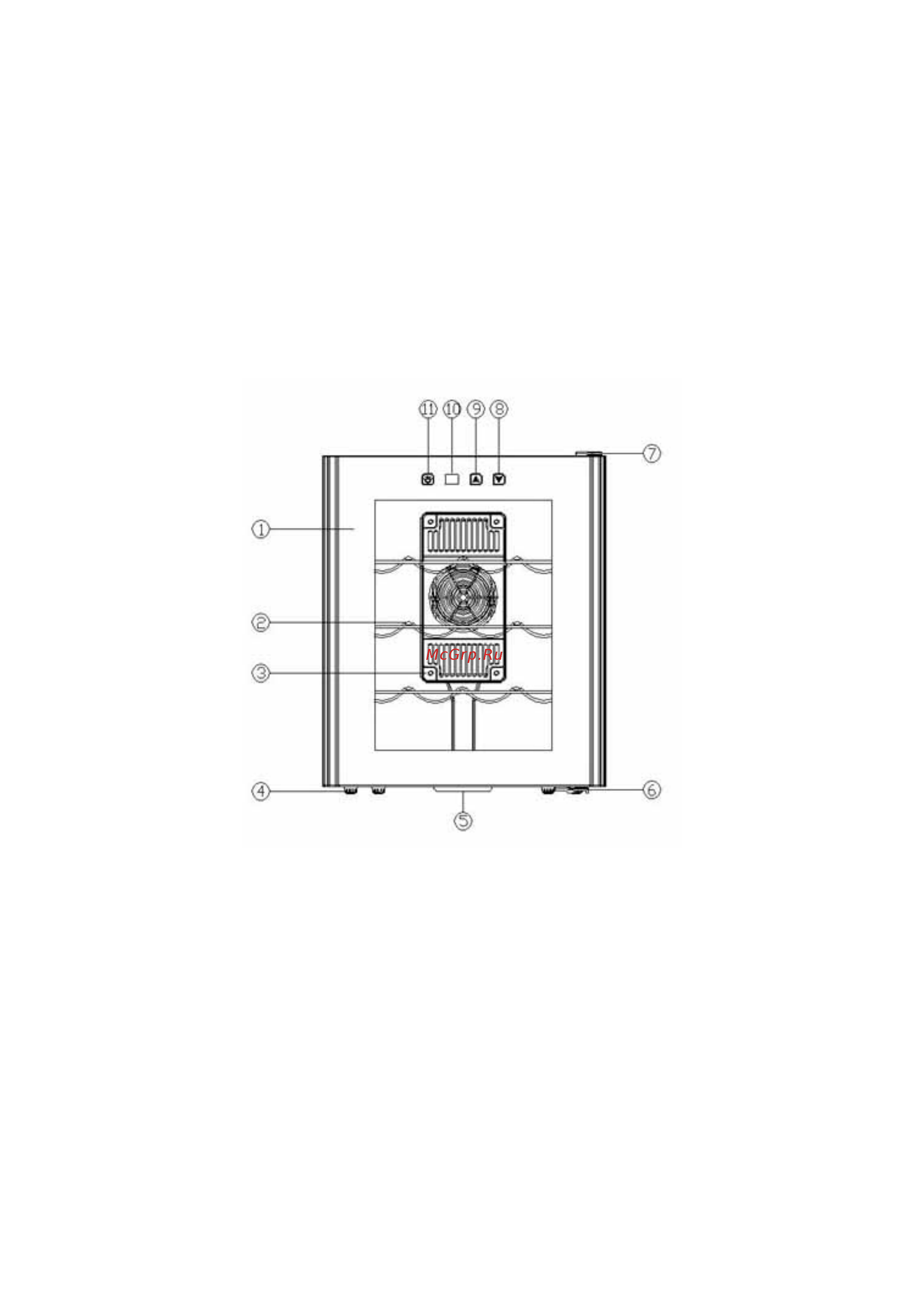 Climadiff VSV12F [2/10] Поддон для конденсата 11 кнопка управления освещением