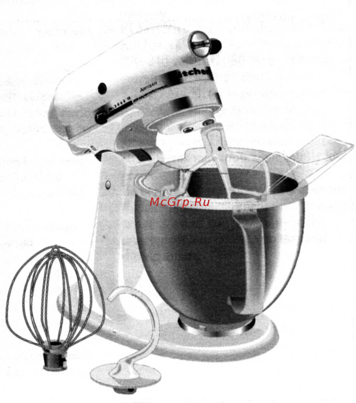 KitchenAid 5KSM150PSEOB хохлома Инструкция по эксплуатации онлайн