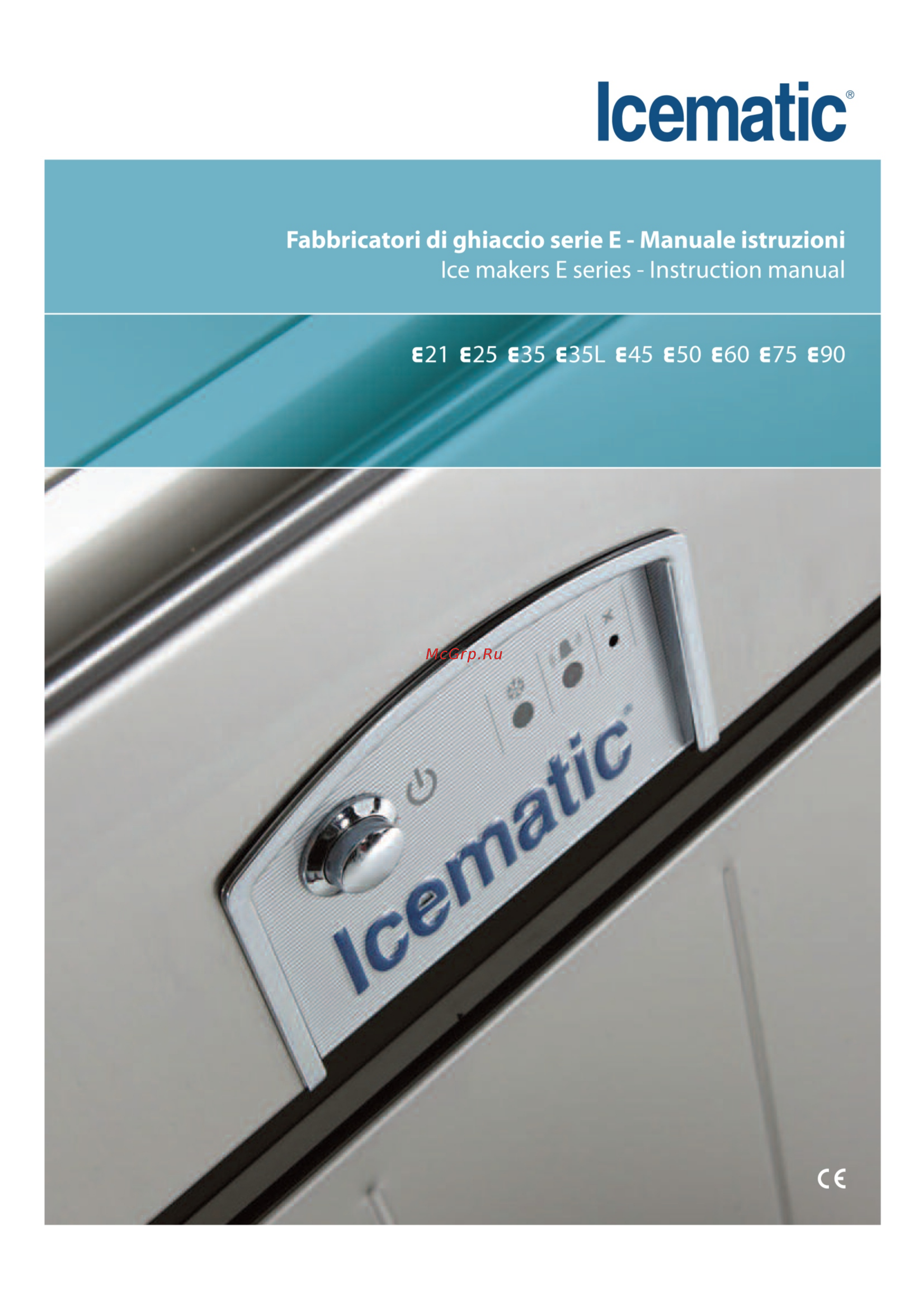 Icematic E90 W Инструкция по эксплуатации онлайн