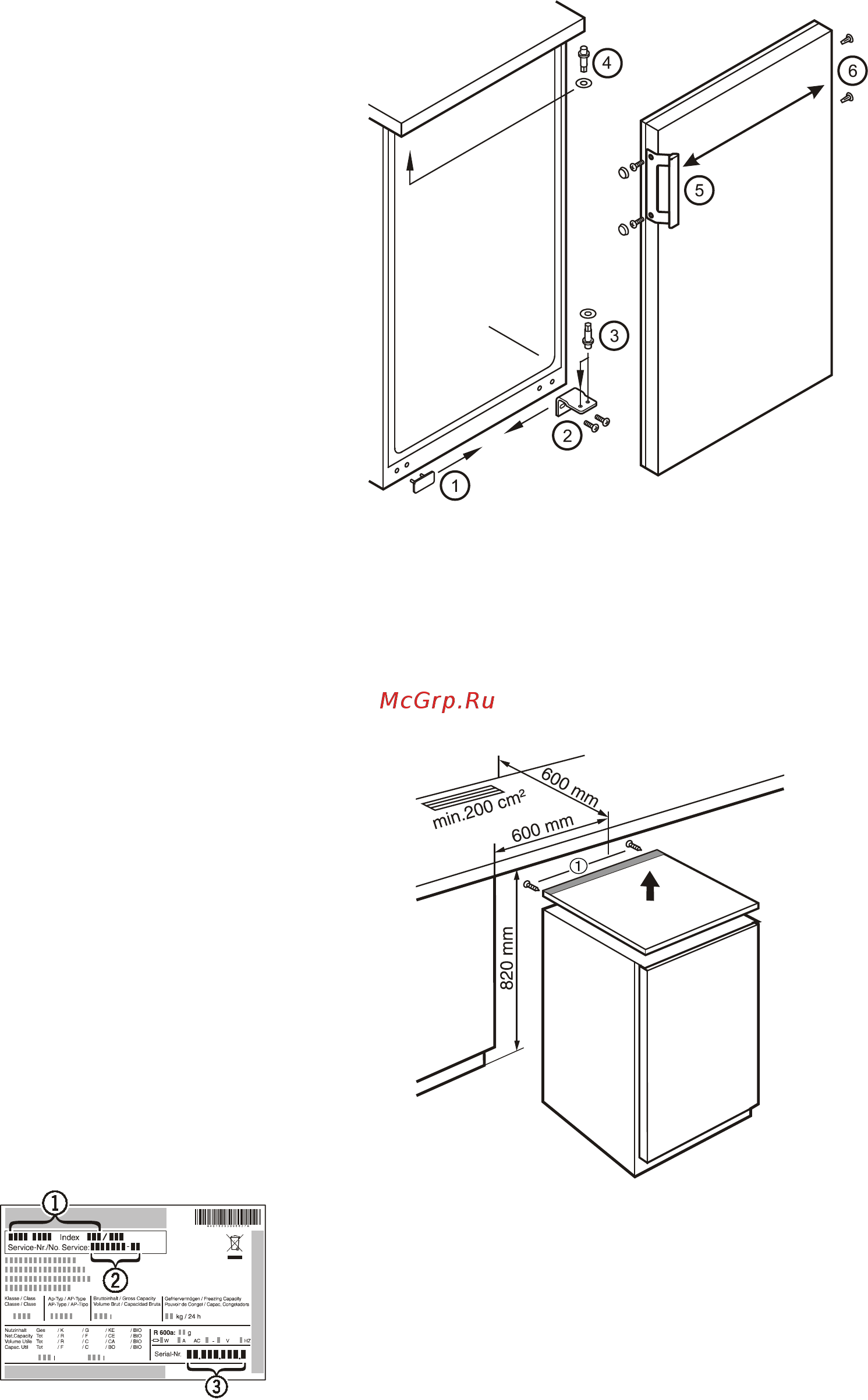 Liebherr Fkvesf 1805 [3/3] Changing over door hinges