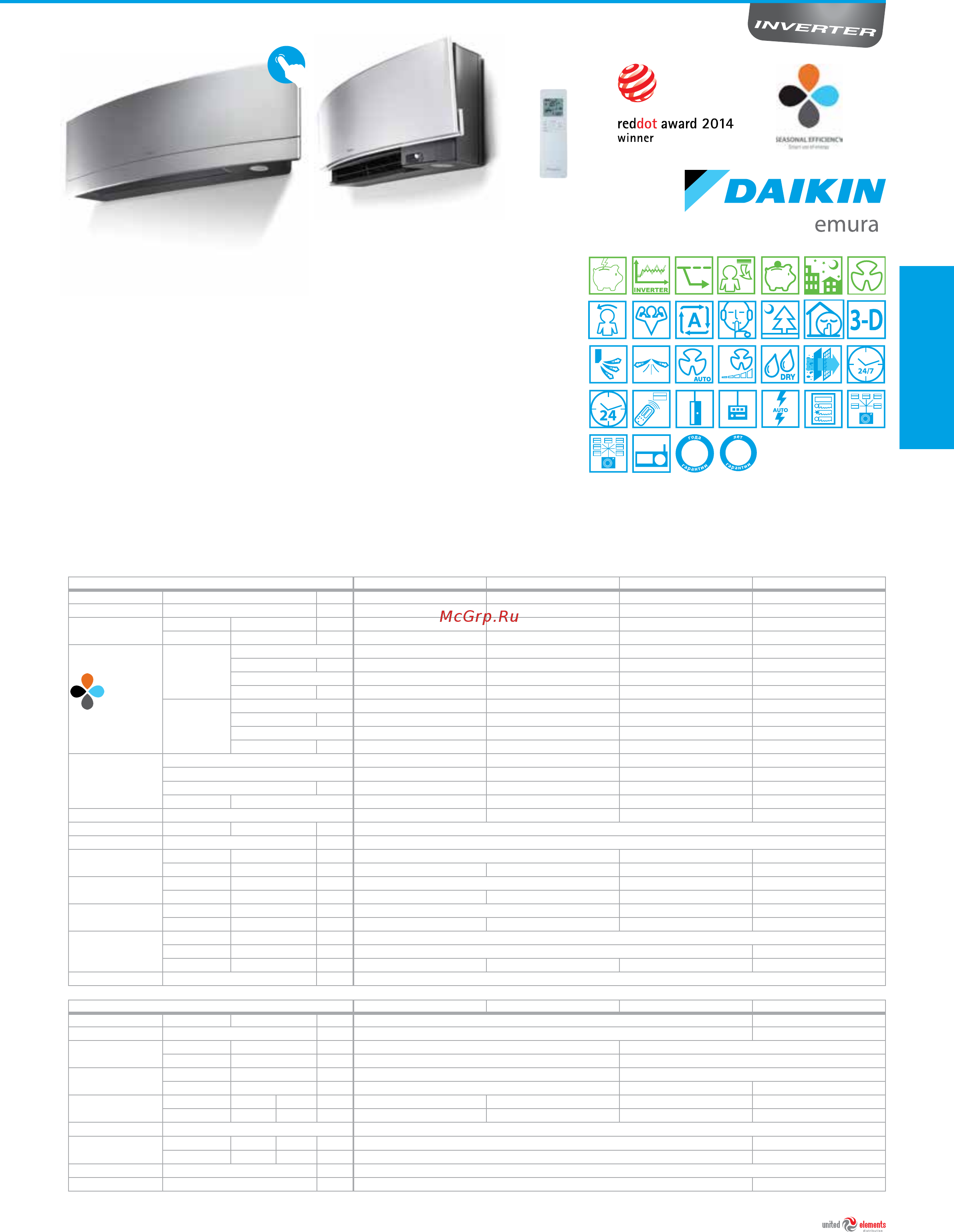 Daikin ABQ125C / AZQS125B8V1 [21/184] Практически бесшумная работа шум от работы кондиционера едва слышен уровень шума