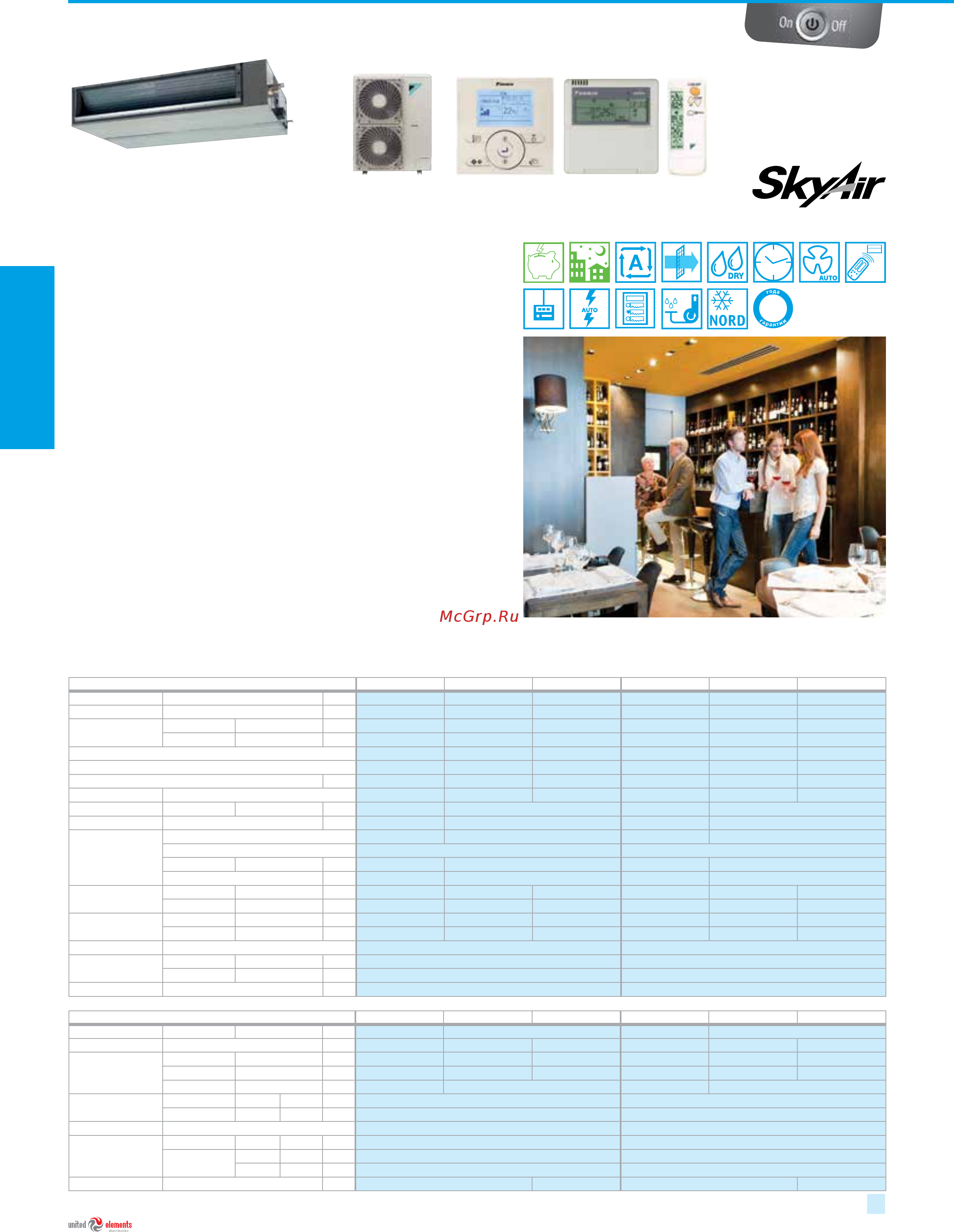 Daikin FCQG100F + декор. панель BYCQ140DG [42/184] Внешнее статическое давление до 150 па для разветвленной сети воздуховодов
