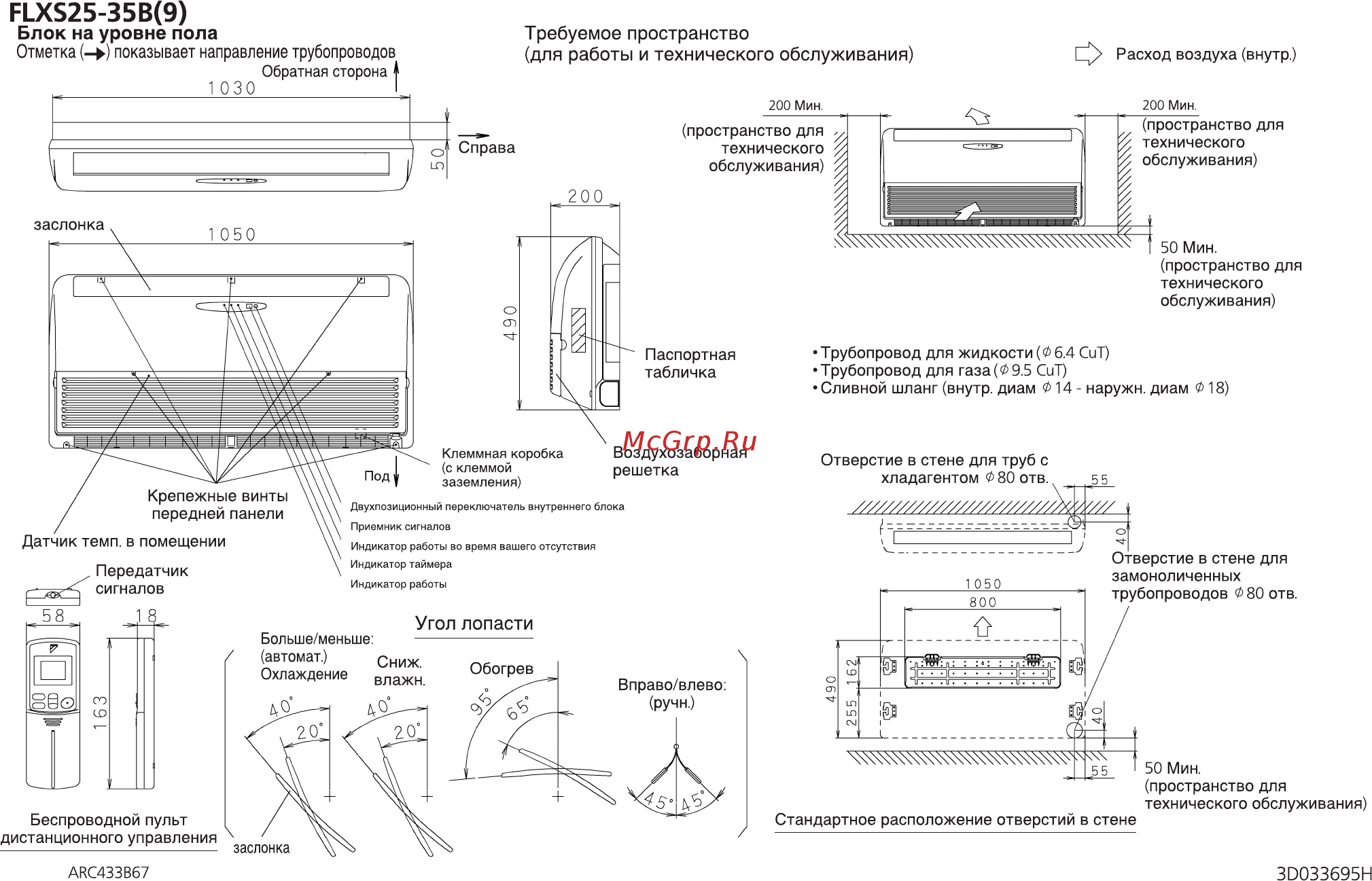 Daikin FLXS25B Схема онлайн