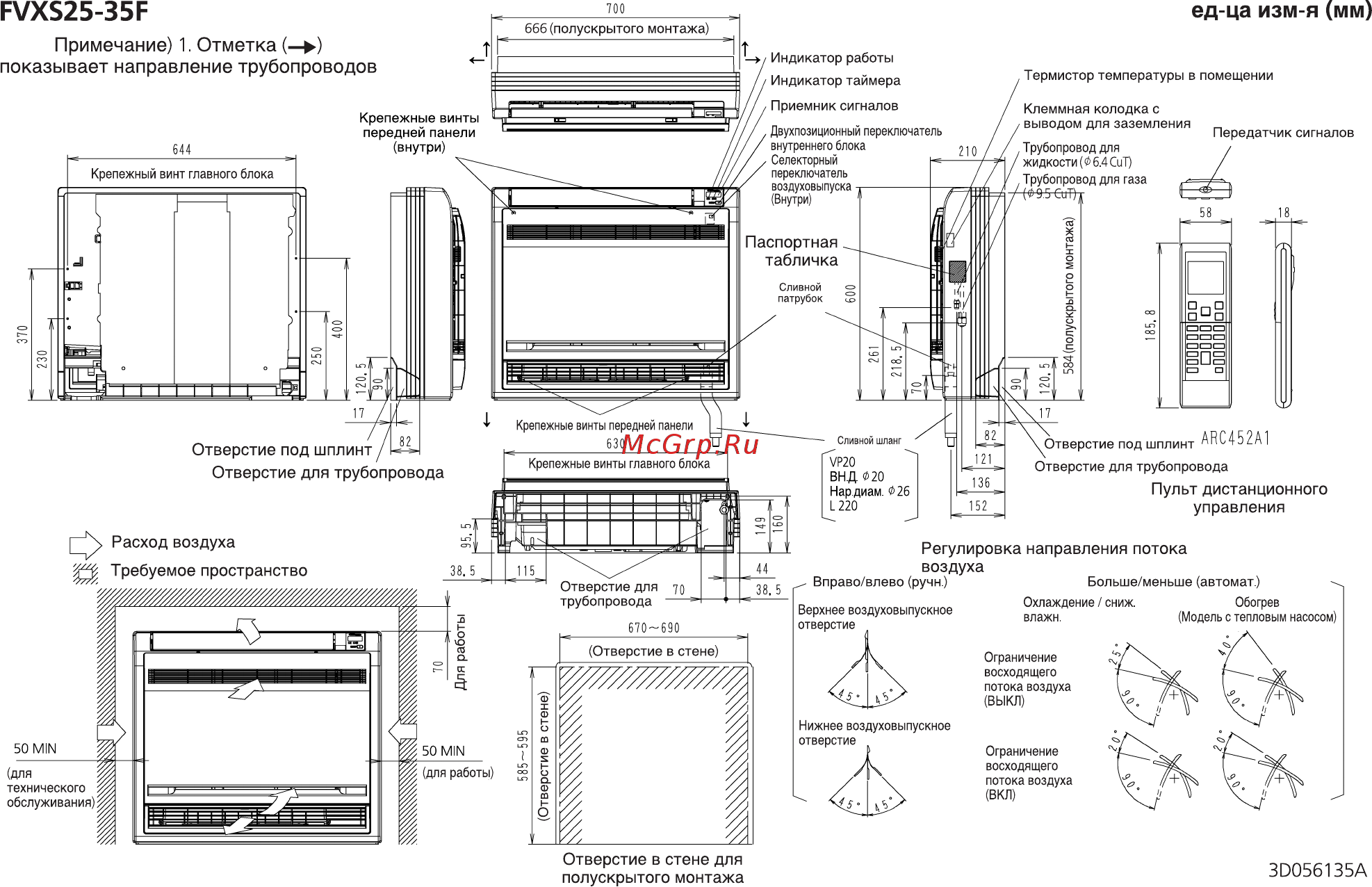 Daikin FVXS25F Схема онлайн