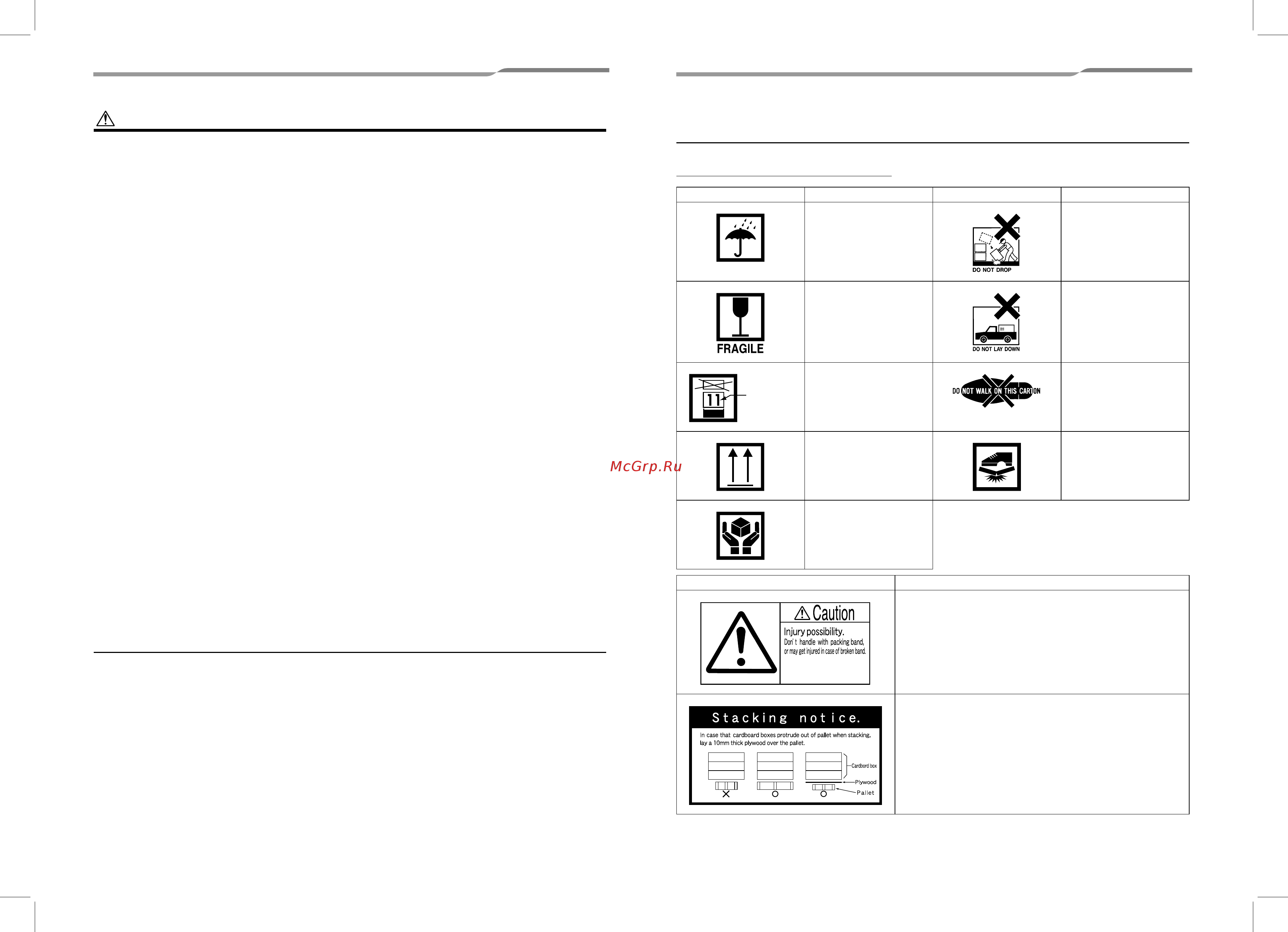 Toshiba RAV-SM1404UTP-E / RAV-SP1404AT-E [11/44] Des kartons
