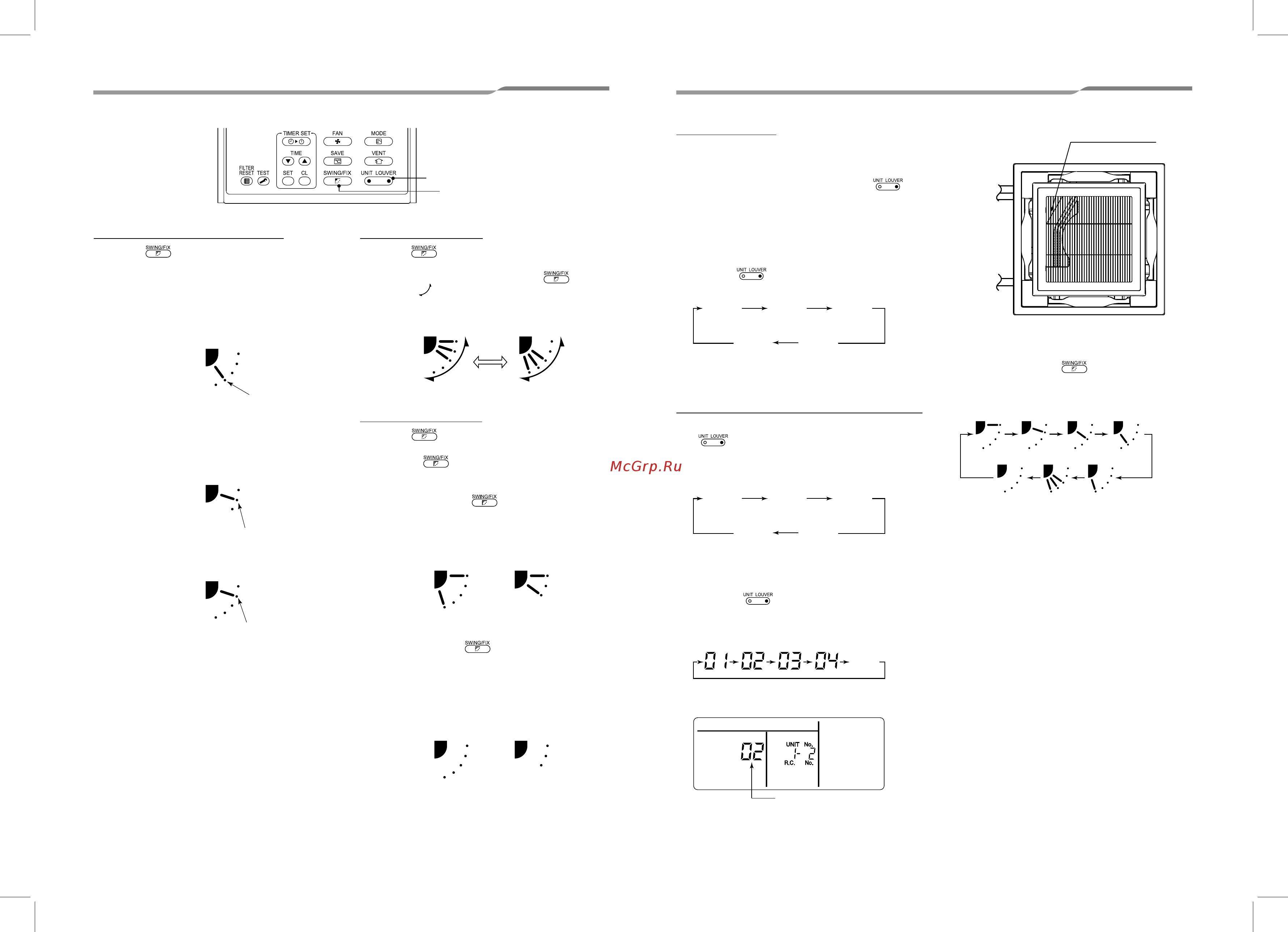 Toshiba RAV-SM1104UTP-E / RAV-SP1104AT-E [34/44] Direction individually