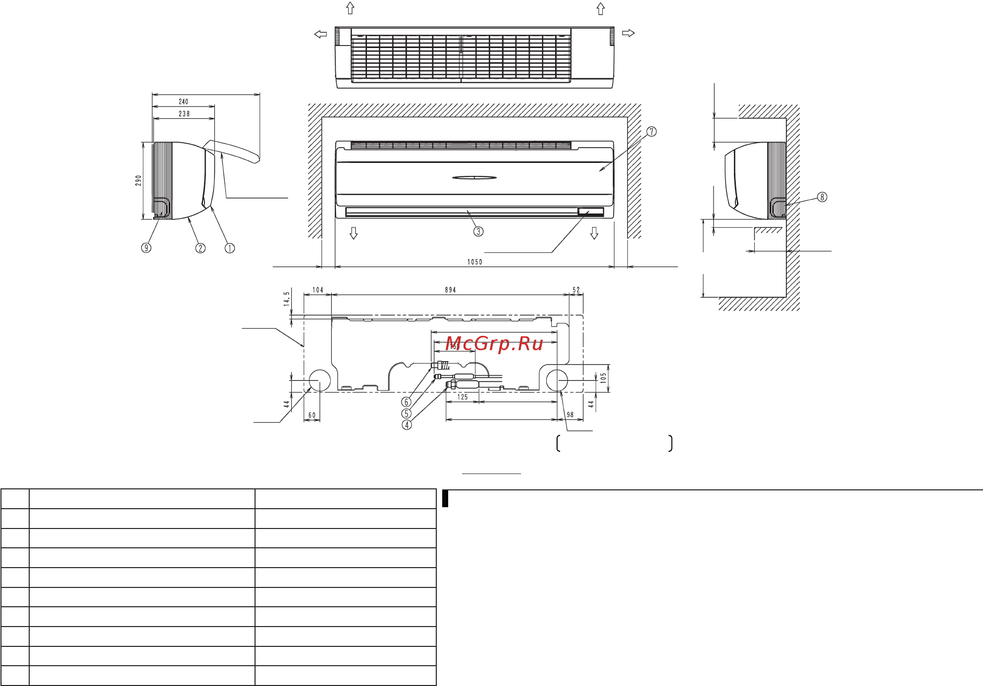 Daikin FXAQ40P Схема онлайн