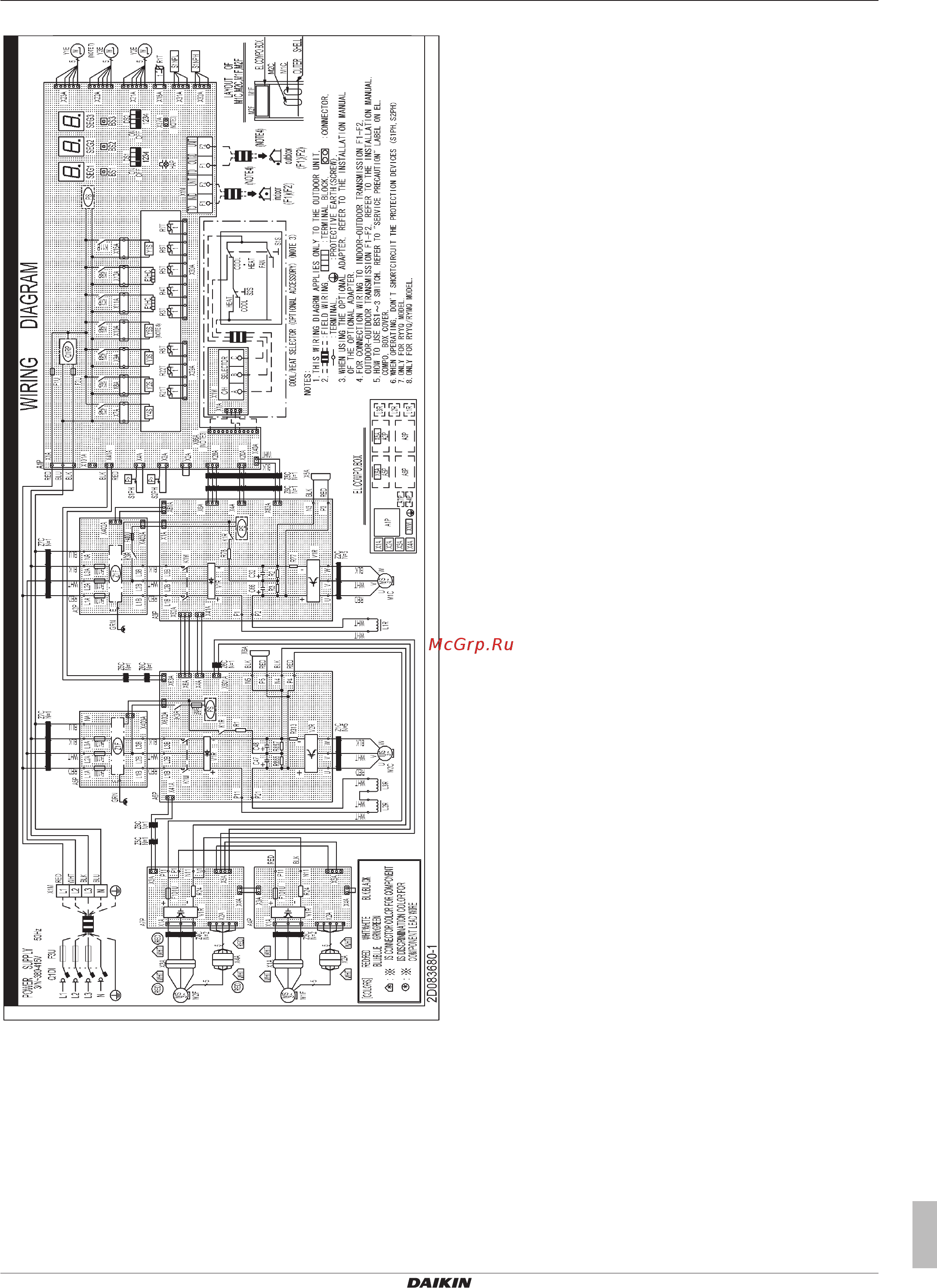 Daikin RXYQ52T [83/102] Технические данные