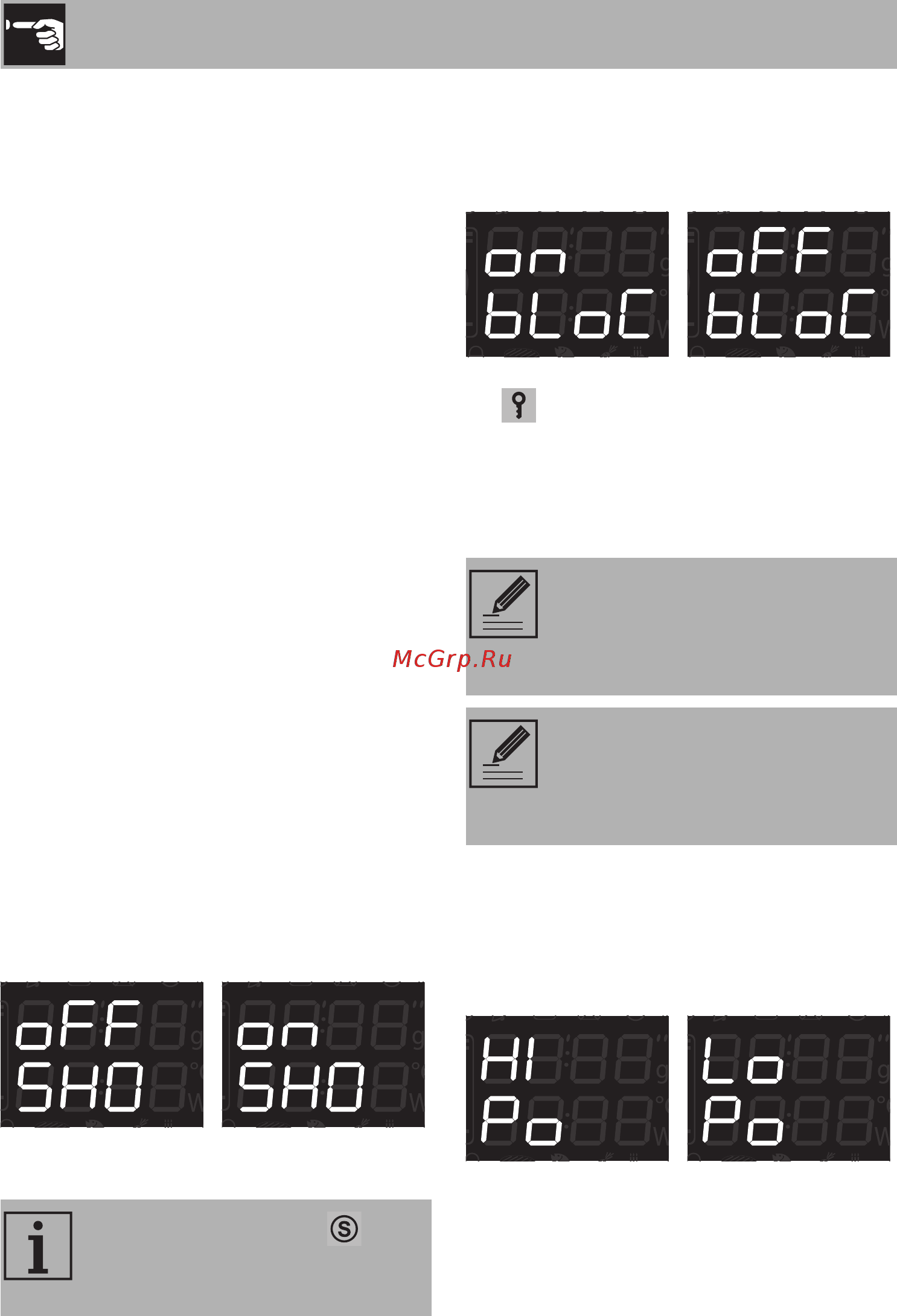Smeg SF4120MCN [32/42] Secondary menu