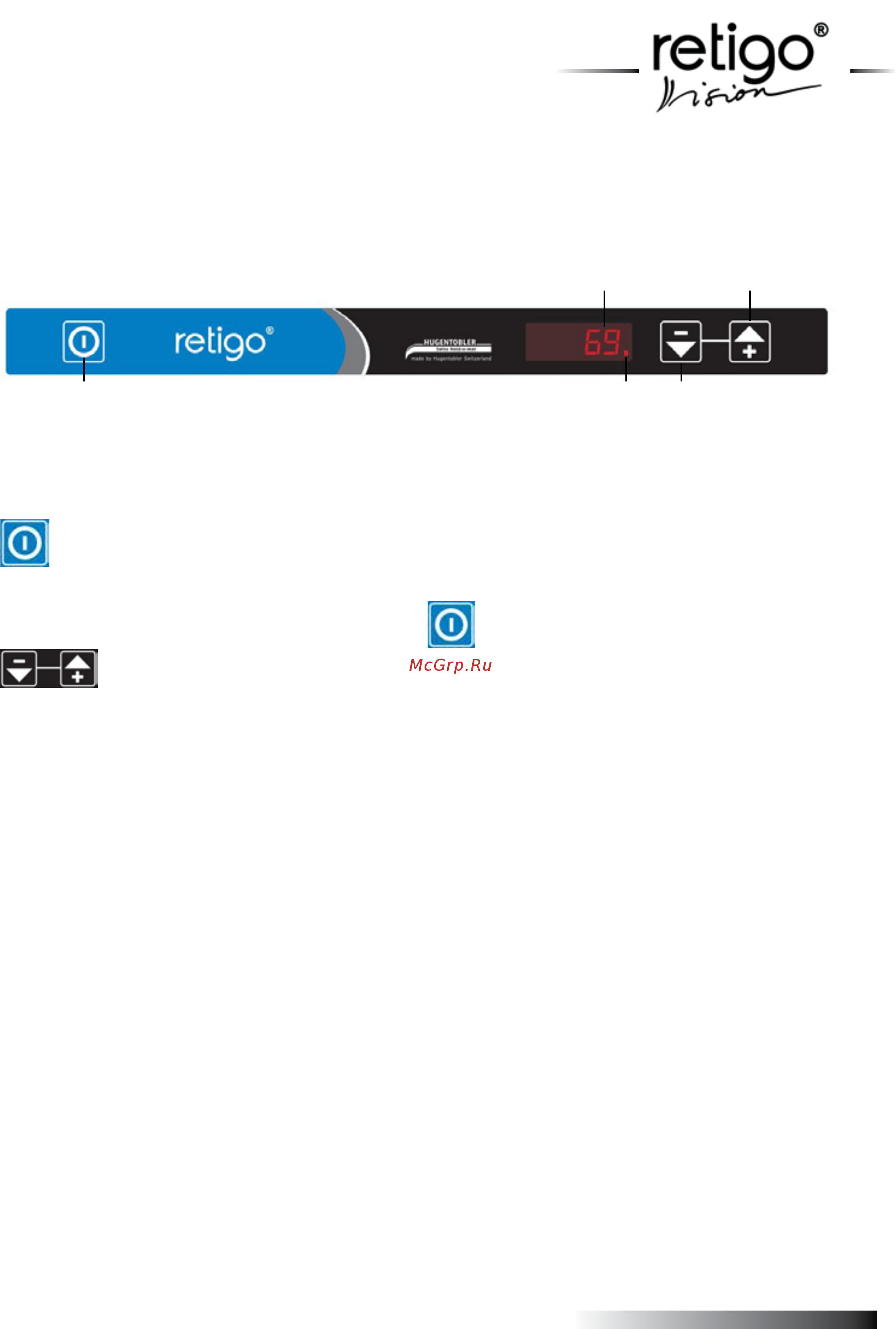Retigo Hold-o-mat standard с термощупом [7/18] Operating of retigo hold o mat 1 1 standard