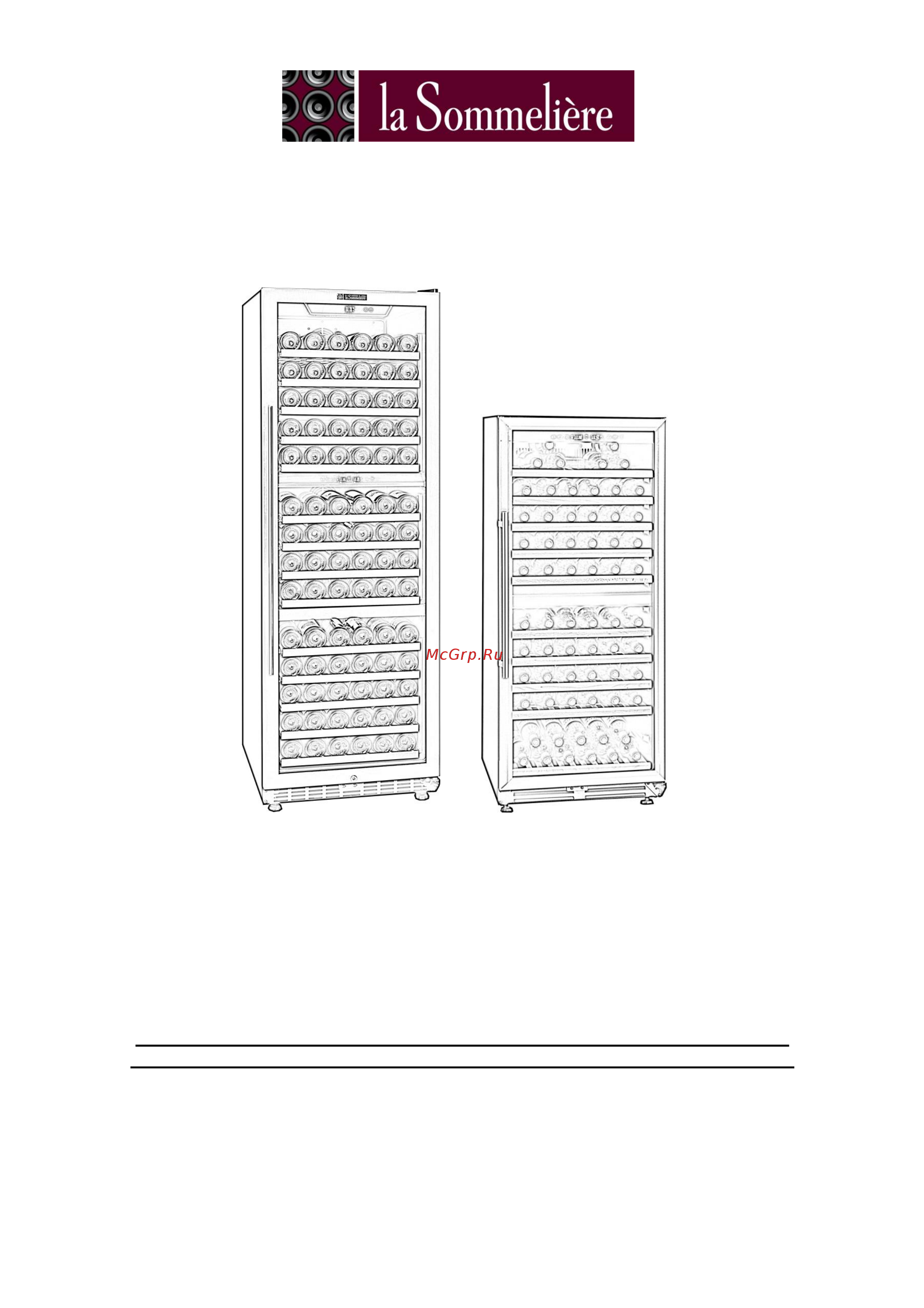La Sommeliere TR3V181 Инструкция по эксплуатации онлайн