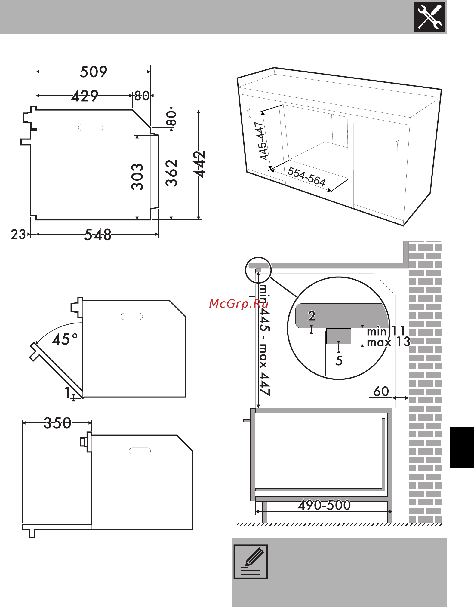 Smeg SF4390VCX [53/54] Установка