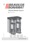 Bravilor Bonamat Aurora 5.7 L SGH Инструкция по эксплуатации