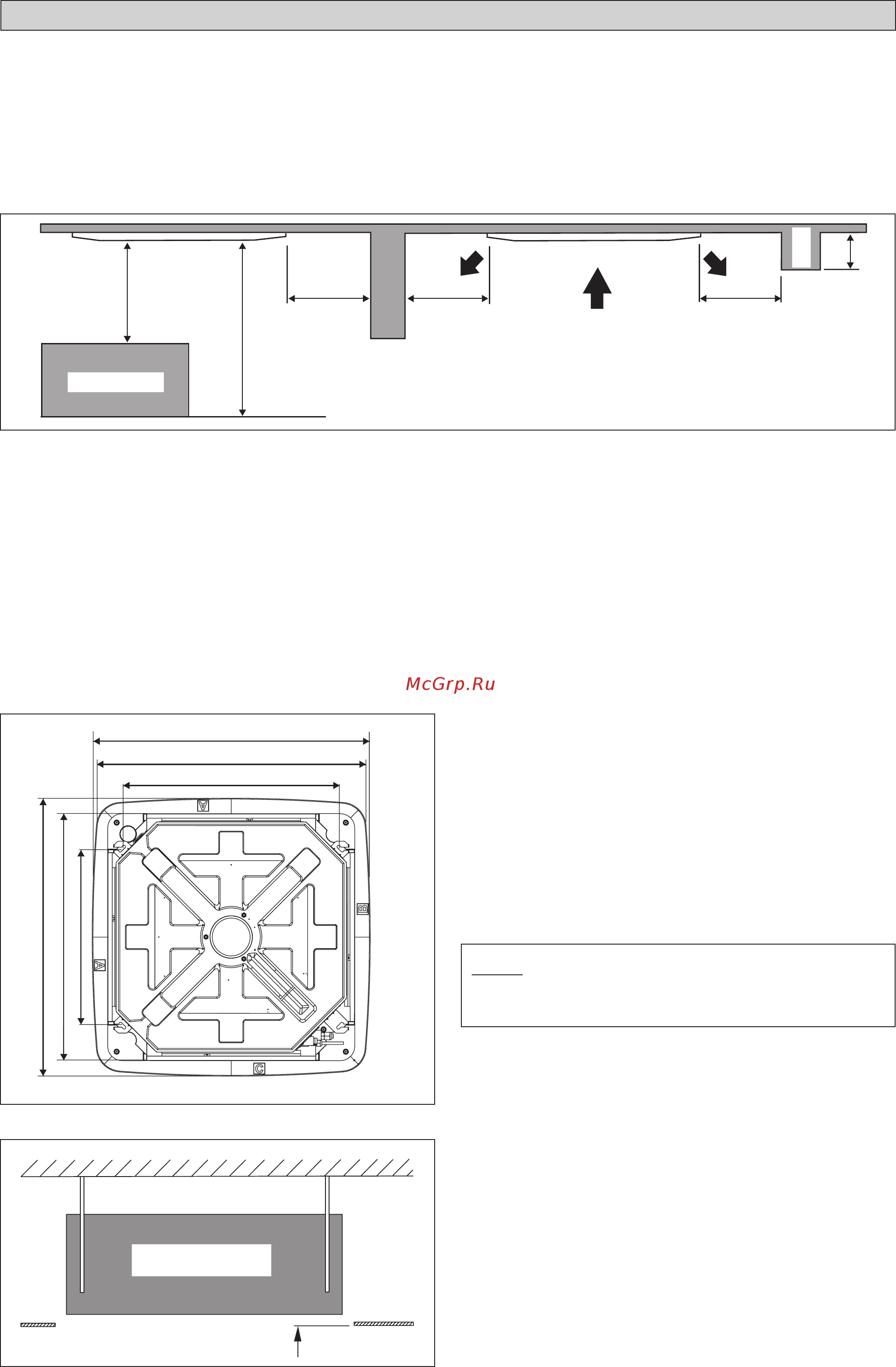 Daikin ACQ140D / AZQS140BY1 + декор. панель ADP125B [96/104] Installazione dell unità interna