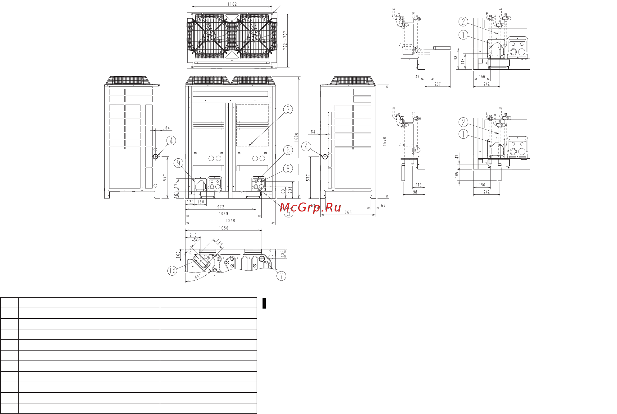 Daikin RTSQ14PA Схема онлайн