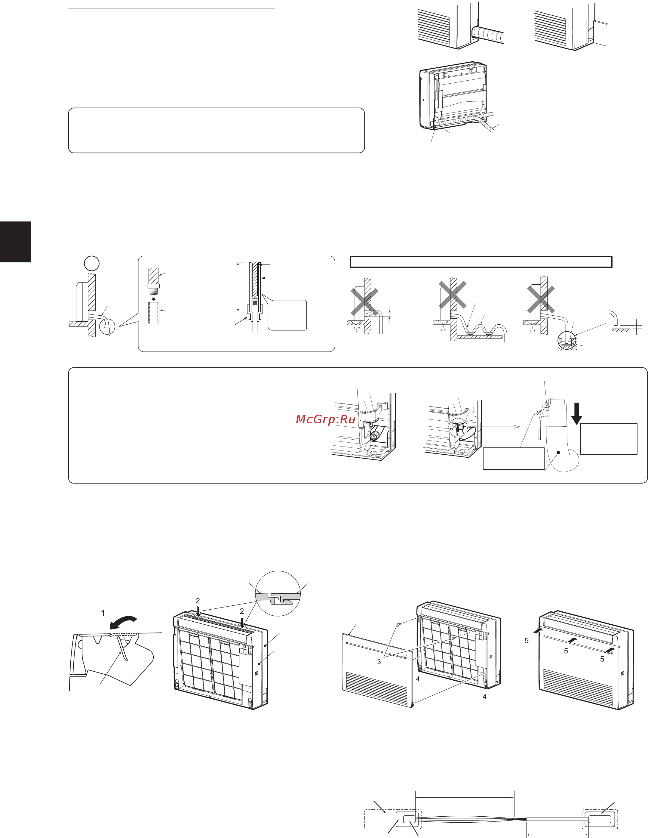 Mitsubishi Electric MFZ-KJ25VE [6/12] 7 дренажный трубопровод