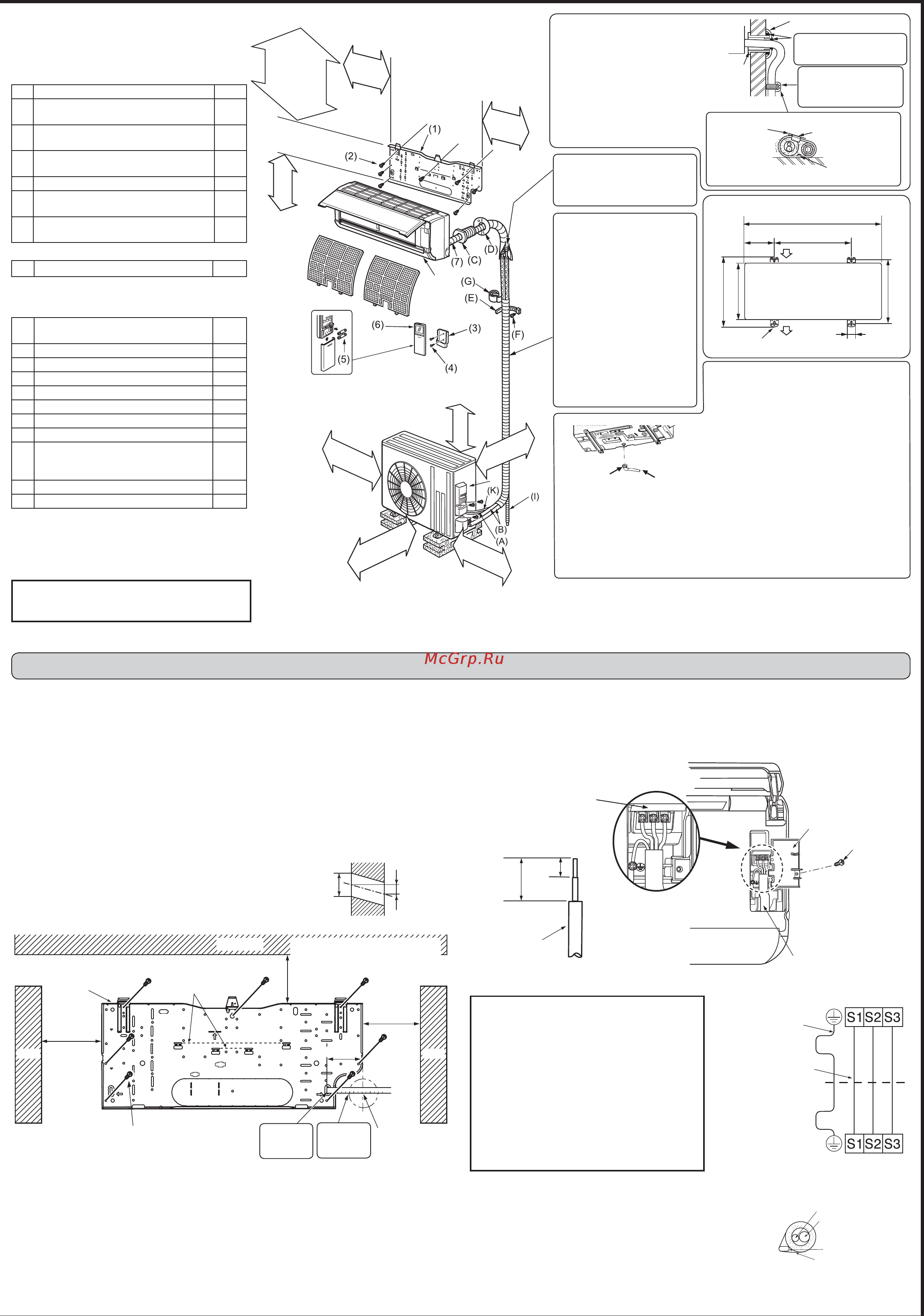 Mitsubishi Electric MSZ-GF60VE [2/4] 2 установка внутреннего прибора