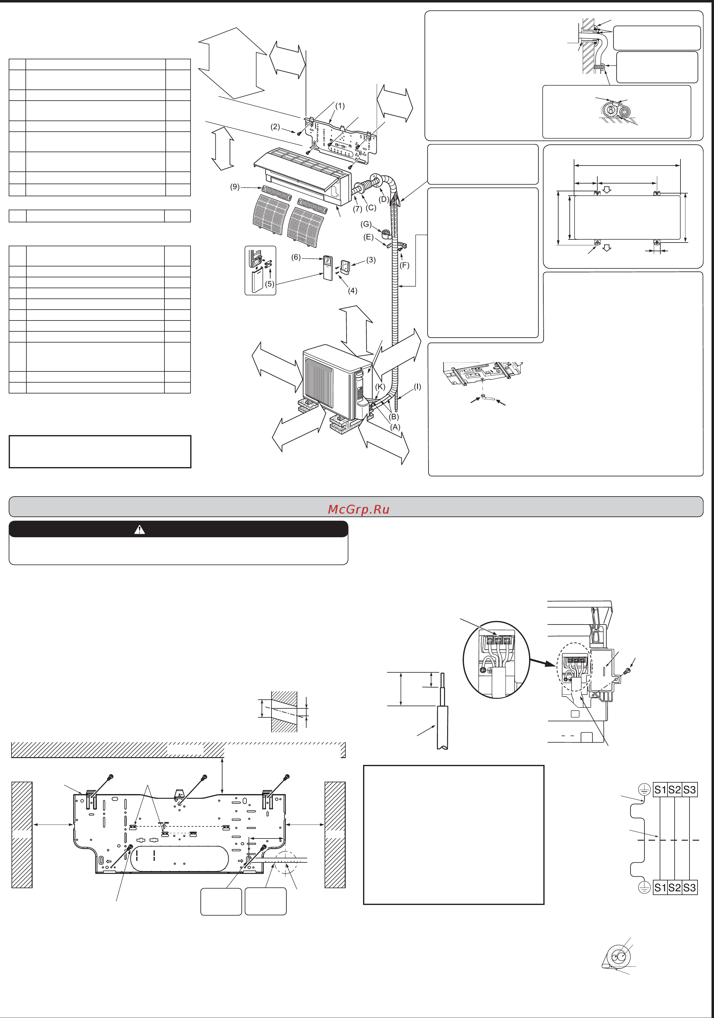 Mitsubishi Electric MSZ-EF25VE2S [2/4] 1 крепление установочной пластины