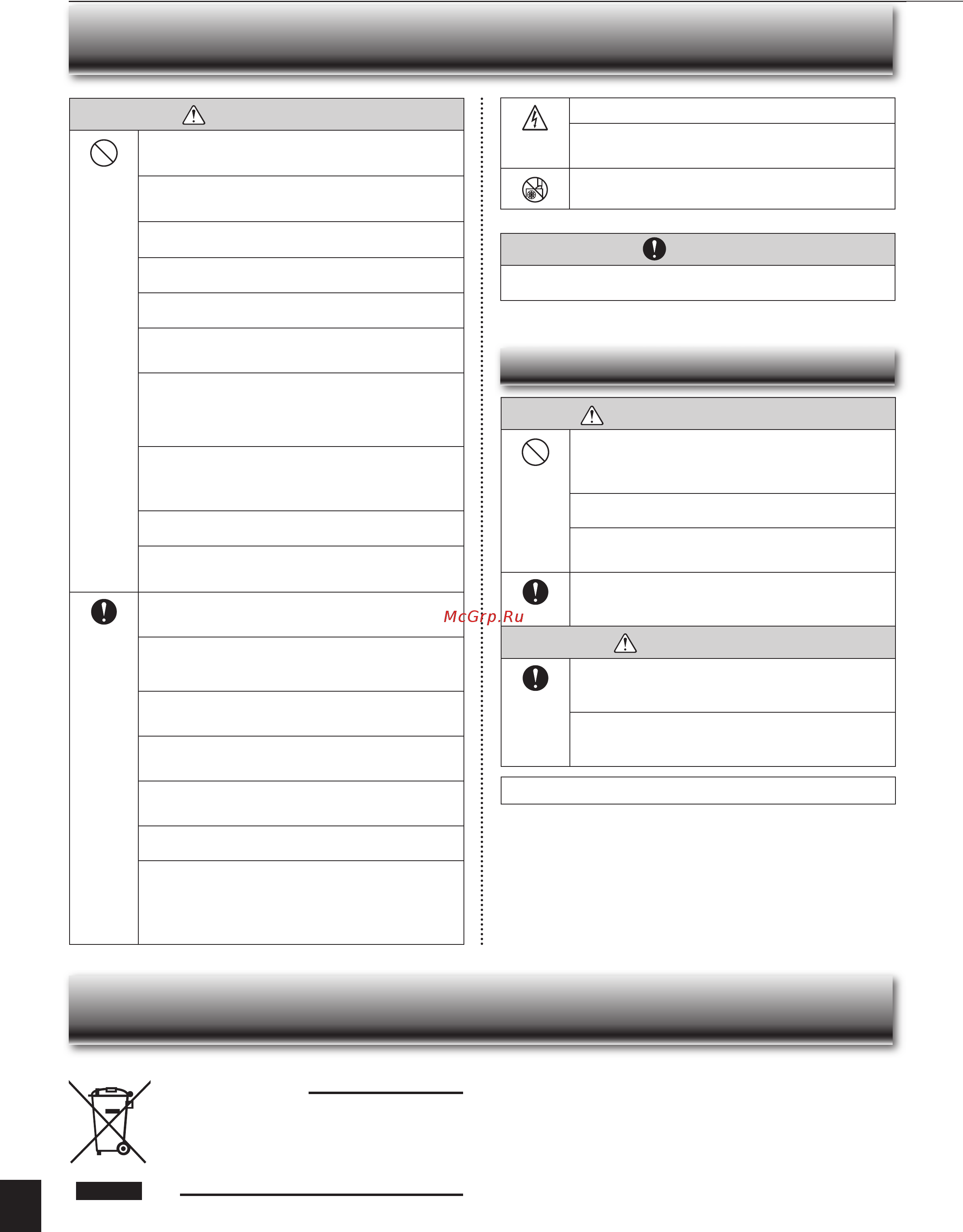 Mitsubishi Electric MLZ-KA35VA + декор. панель MLP-440W [11/19] Еры предосторожности