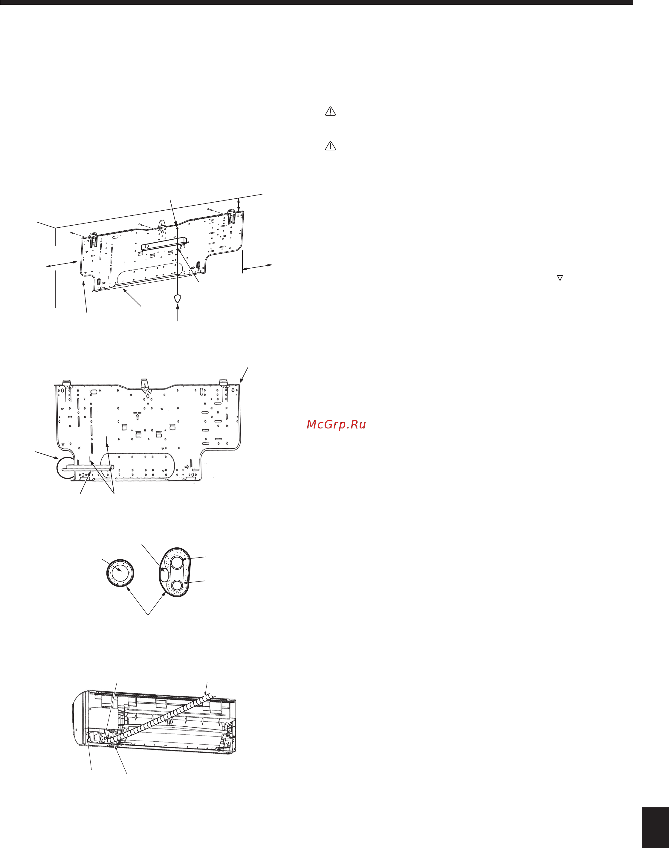 Mitsubishi Electric PKA-RP50HAL / PUHZ-ZRP50VHA [21/36] Установка внутреннего прибора