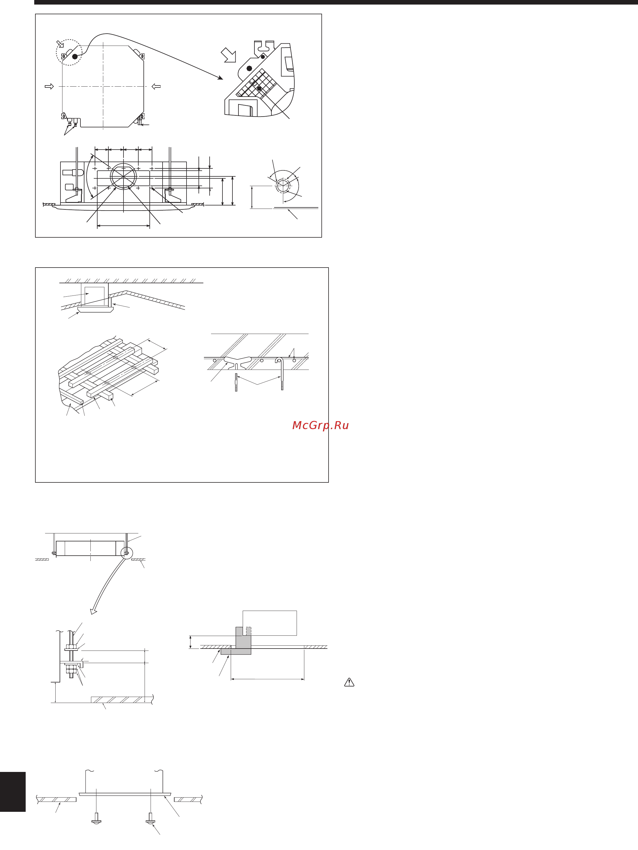 Mitsubishi Electric PLA-RP140BA / PUHZ-P140VHA [22/38] Установка внутреннего прибора
