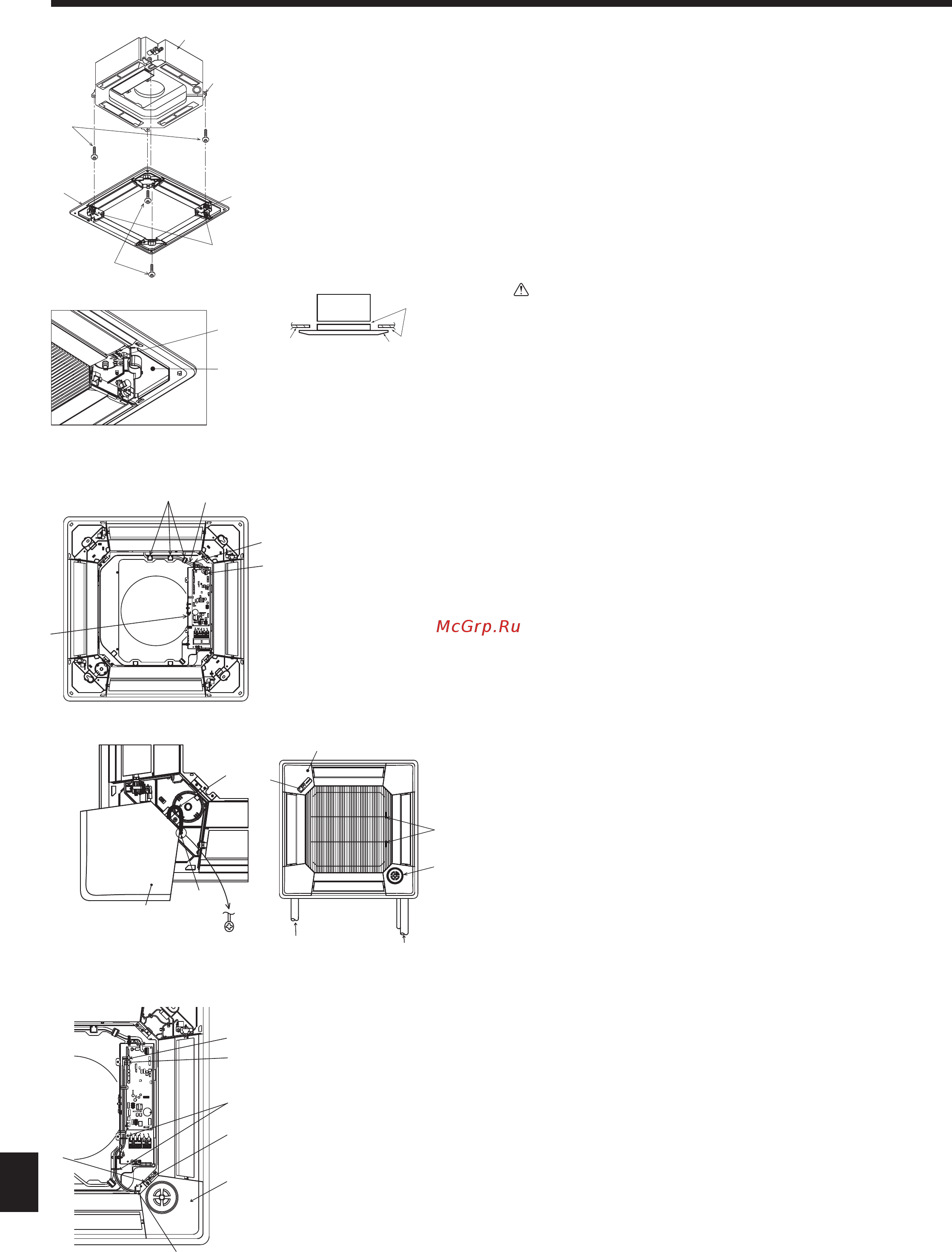 Mitsubishi Electric PLA-RP71BA / PU-P71YHAR [36/38] Установка вентиляционной решетки