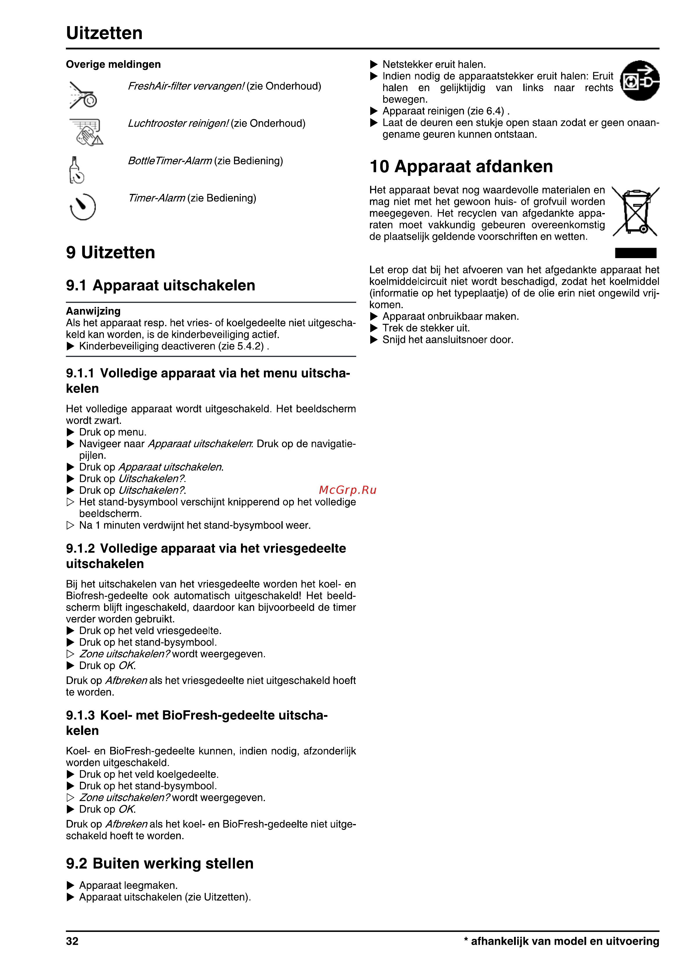Liebherr CBNP 4858 [32/34] Apparaat afdanken