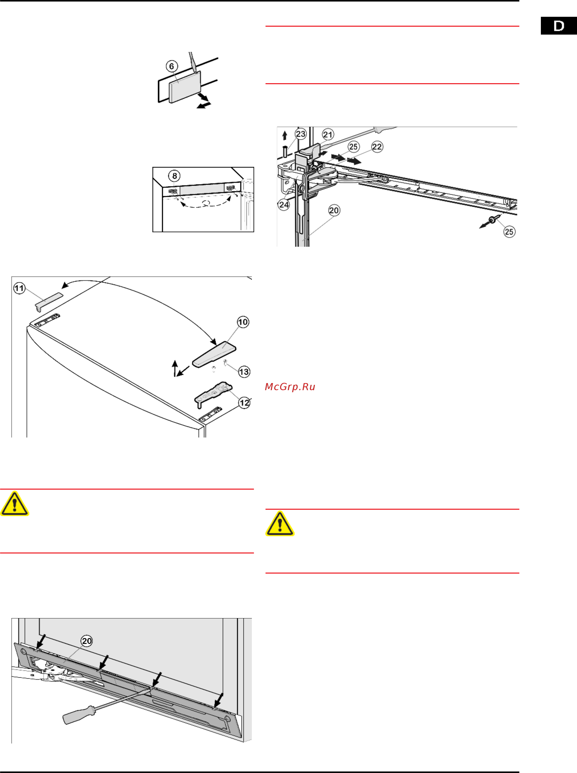 Liebherr SWTNes 3010 [7/20] Obere tür abnehmen